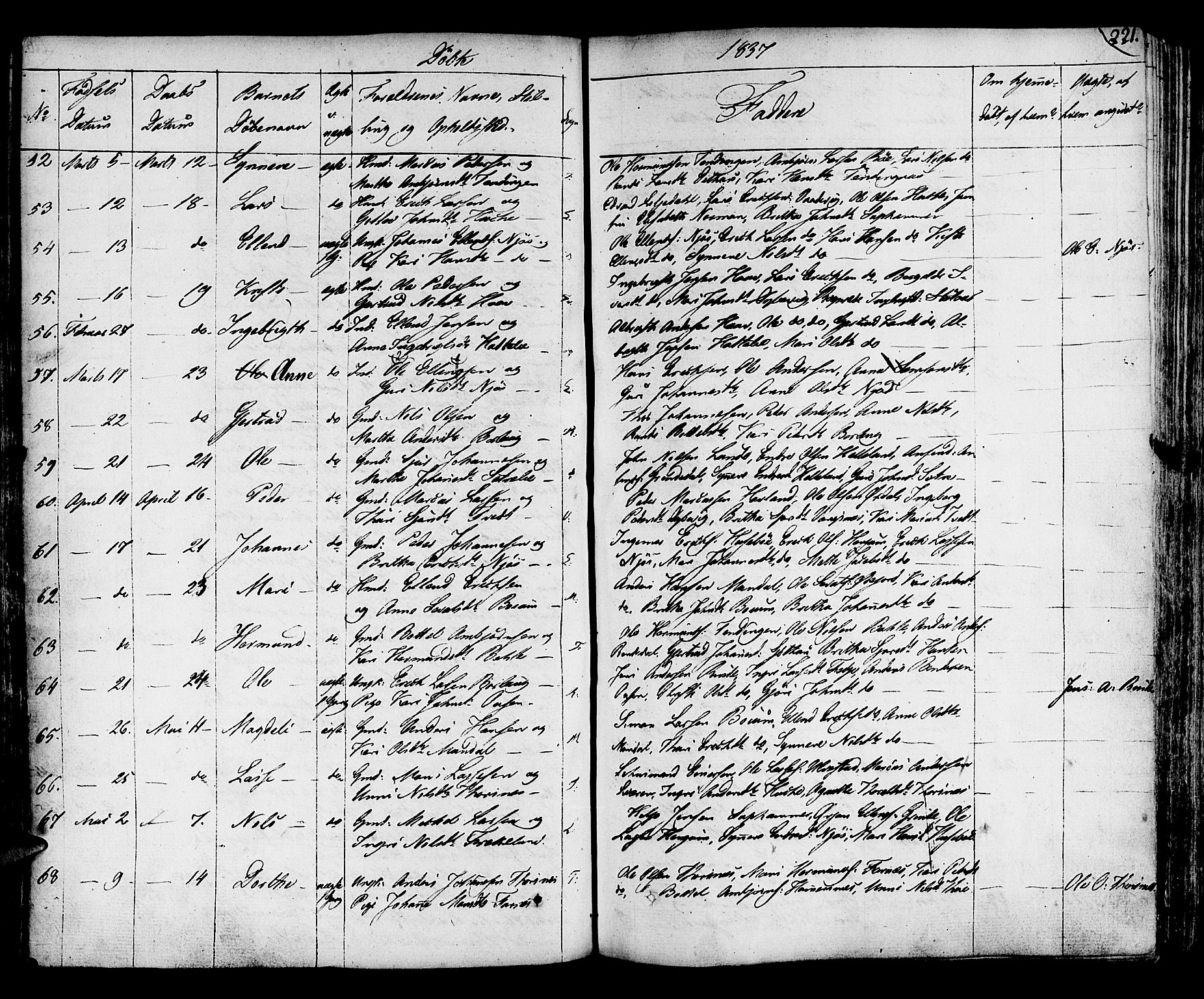 Leikanger sokneprestembete, SAB/A-81001: Parish register (official) no. A 6, 1810-1838, p. 221