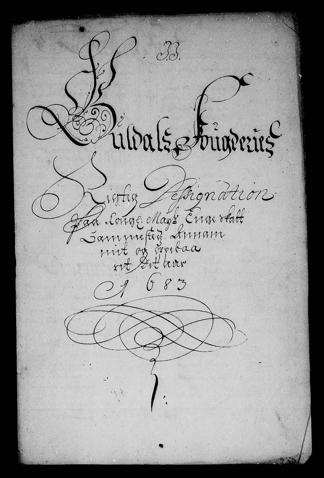 Rentekammeret inntil 1814, Reviderte regnskaper, Stiftamtstueregnskaper, Trondheim stiftamt og Nordland amt, AV/RA-EA-6044/R/Rg/L0072: Trondheim stiftamt og Nordland amt, 1683