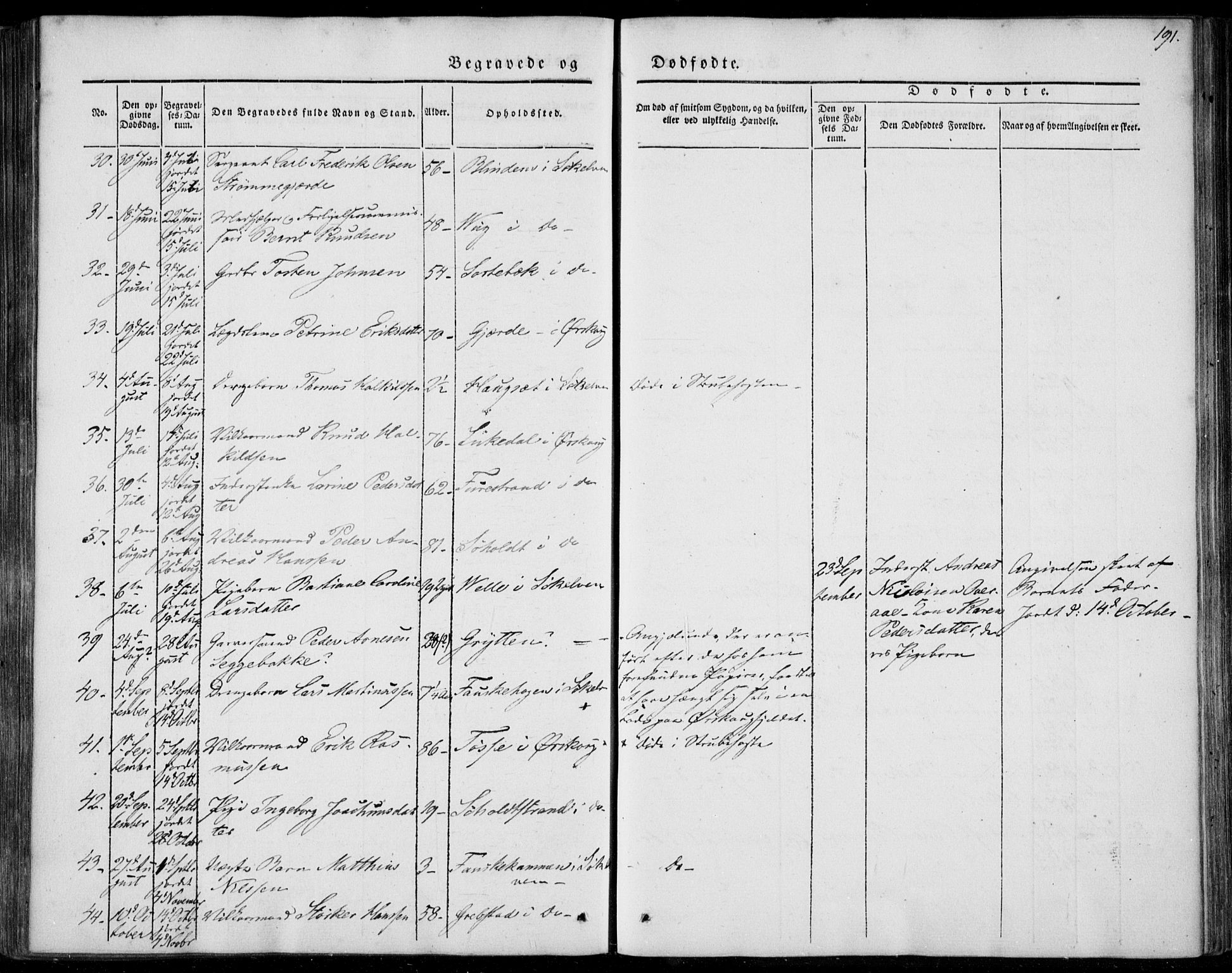 Ministerialprotokoller, klokkerbøker og fødselsregistre - Møre og Romsdal, AV/SAT-A-1454/522/L0312: Parish register (official) no. 522A07, 1843-1851, p. 191