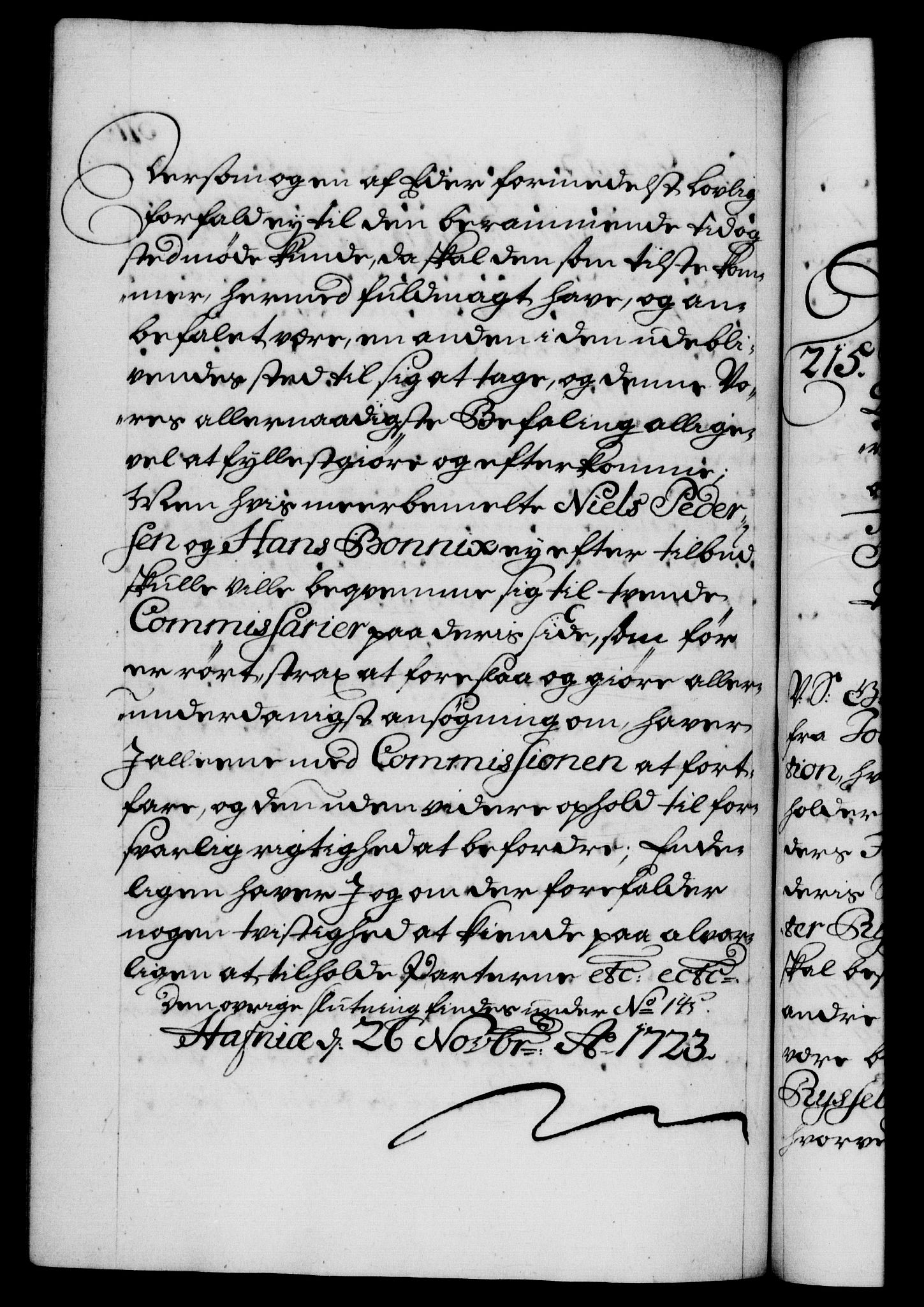 Danske Kanselli 1572-1799, AV/RA-EA-3023/F/Fc/Fca/Fcab/L0022: Norske tegnelser, 1722-1724, p. 511b