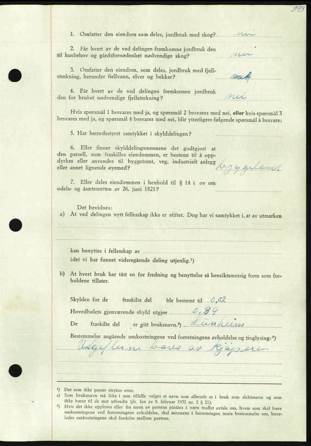 Nordmøre sorenskriveri, AV/SAT-A-4132/1/2/2Ca: Mortgage book no. A110, 1948-1949, Diary no: : 61/1949