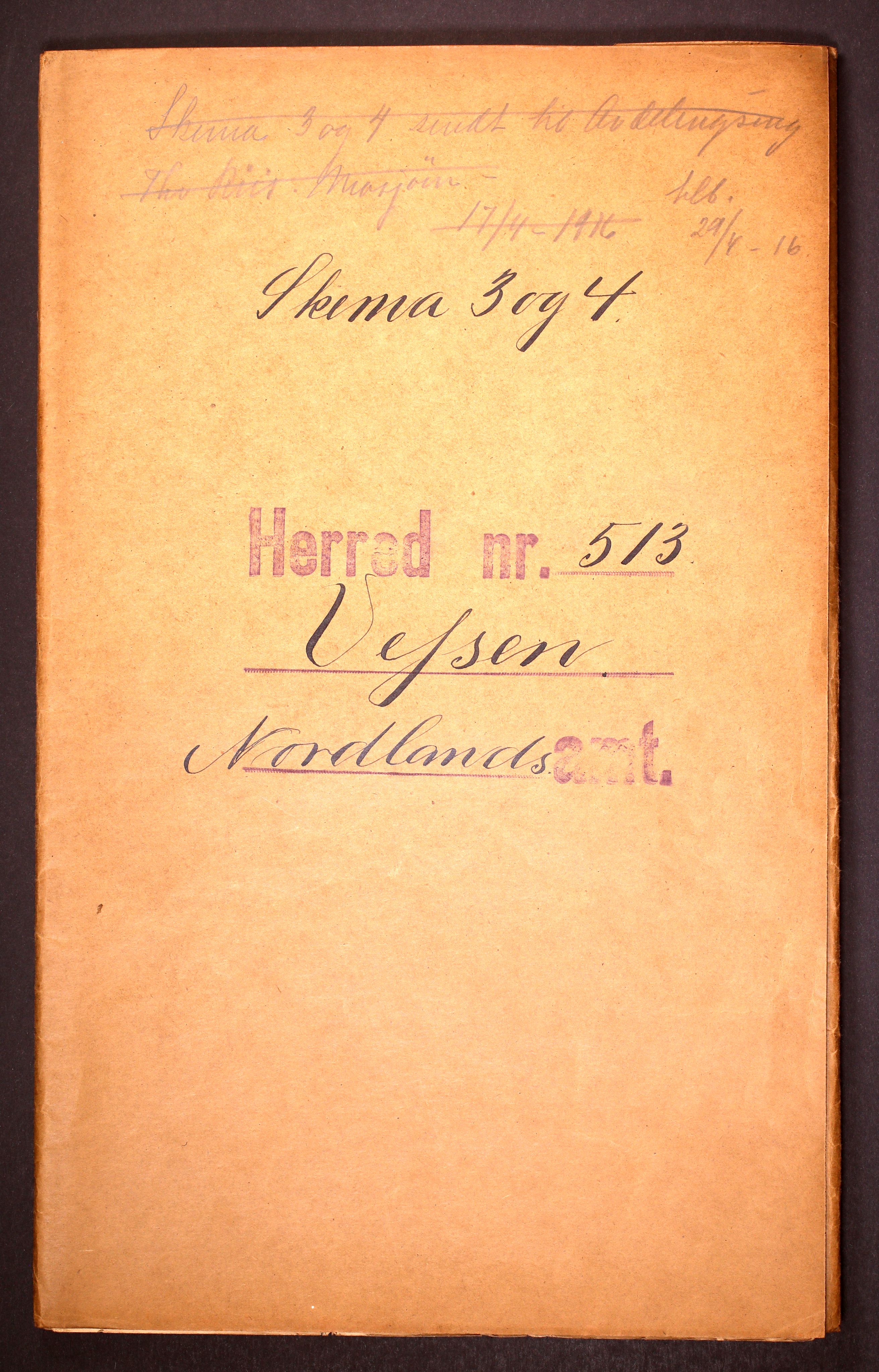 RA, 1910 census for Vefsn, 1910, p. 1