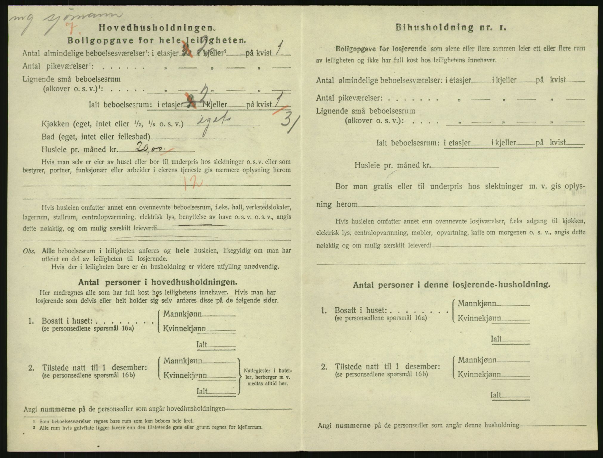 SAK, 1920 census for Grimstad, 1920, p. 2162