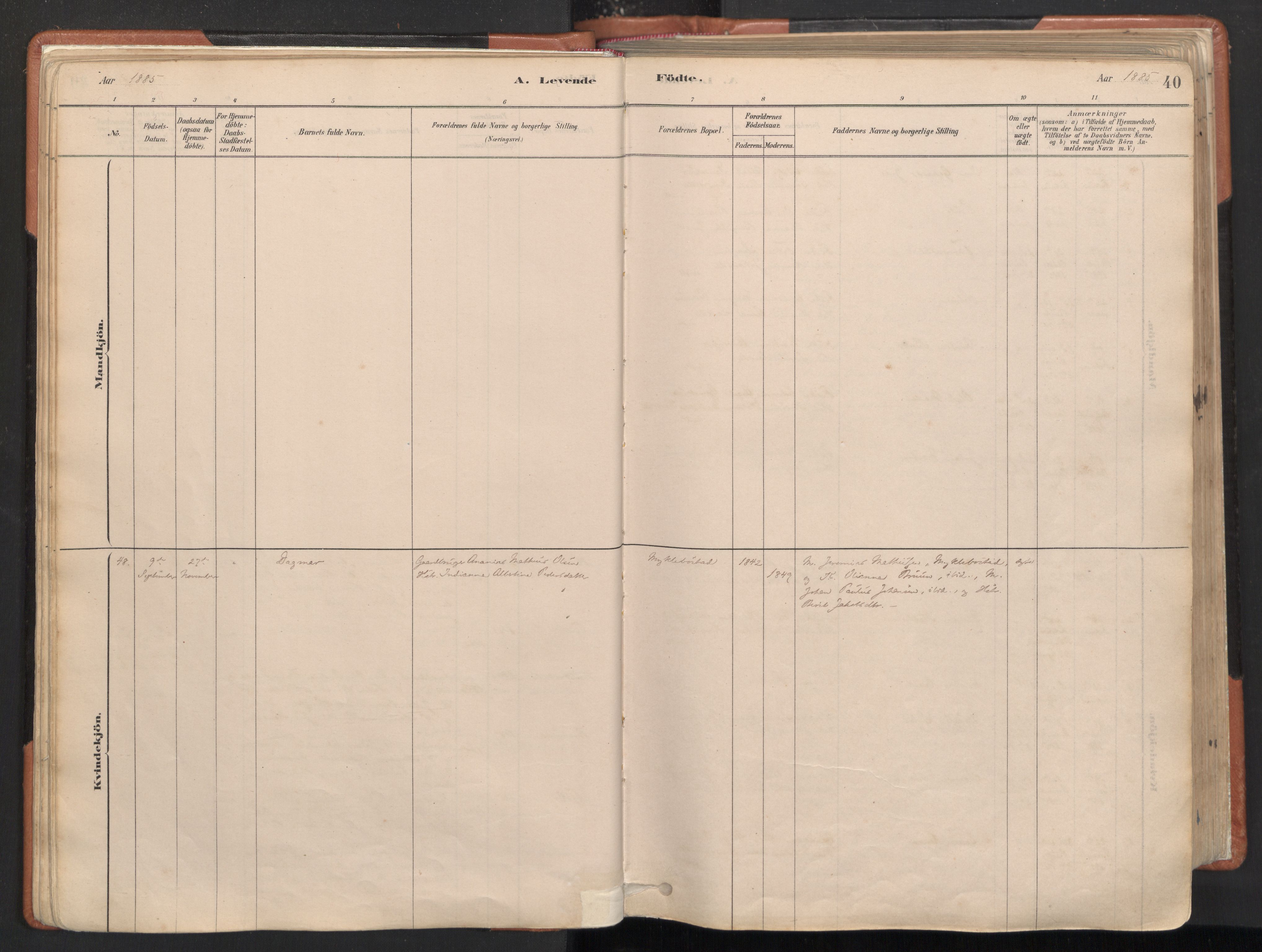 Ministerialprotokoller, klokkerbøker og fødselsregistre - Nordland, AV/SAT-A-1459/817/L0264: Parish register (official) no. 817A04, 1878-1907, p. 40