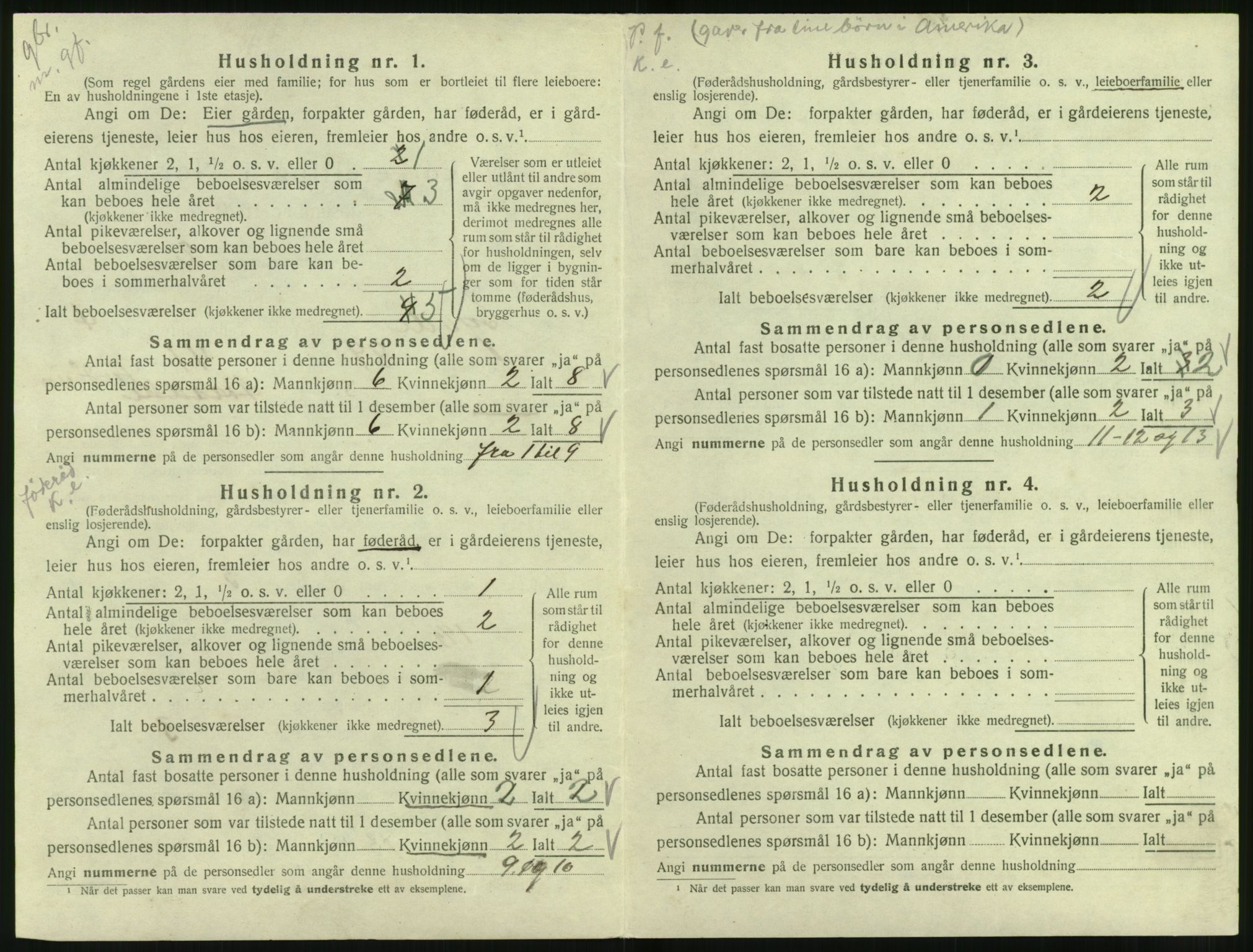 SAT, 1920 census for Syvde, 1920, p. 183