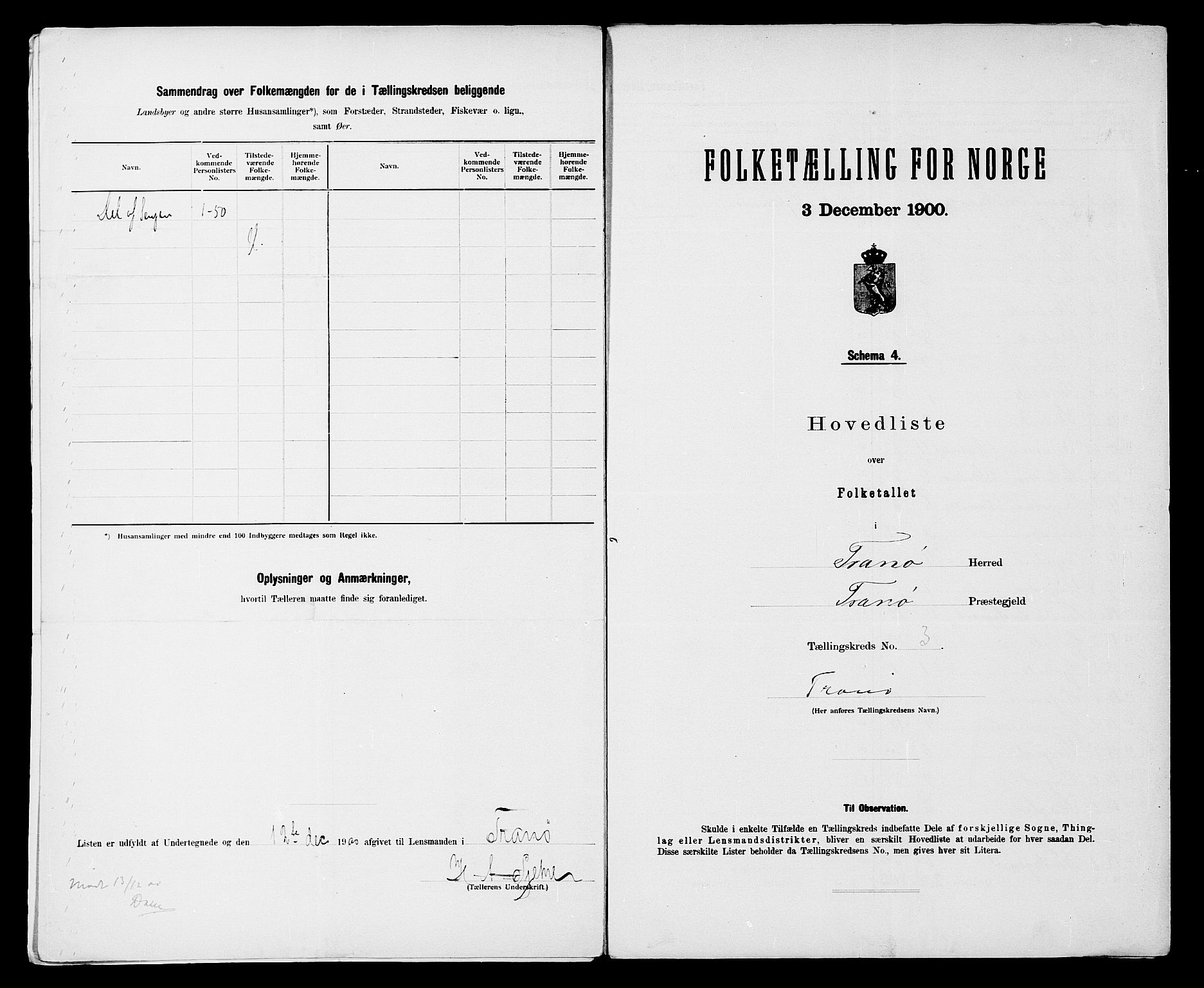 SATØ, 1900 census for Tranøy, 1900, p. 8