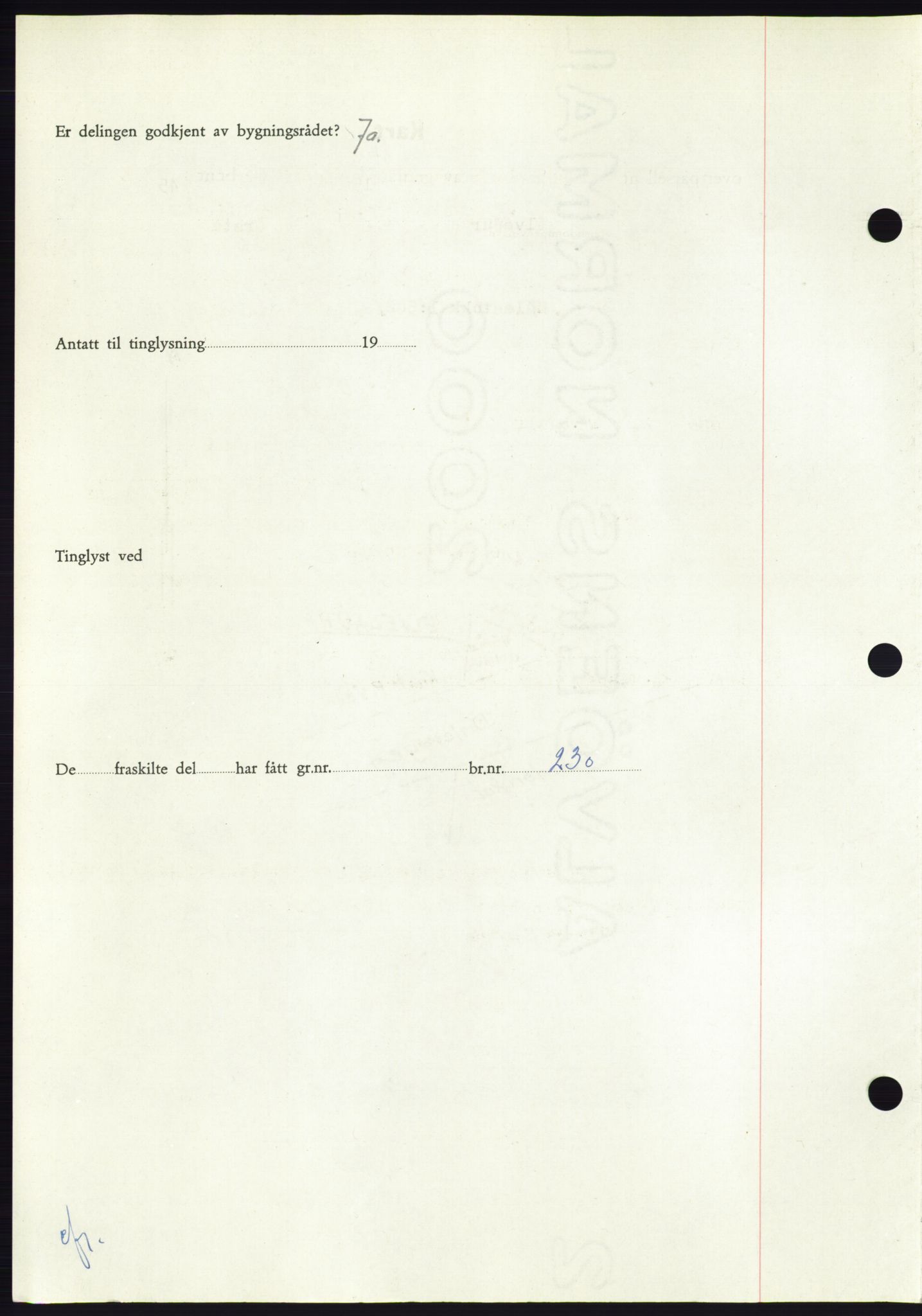 Søre Sunnmøre sorenskriveri, AV/SAT-A-4122/1/2/2C/L0095: Mortgage book no. 21A, 1953-1953, Diary no: : 1764/1953