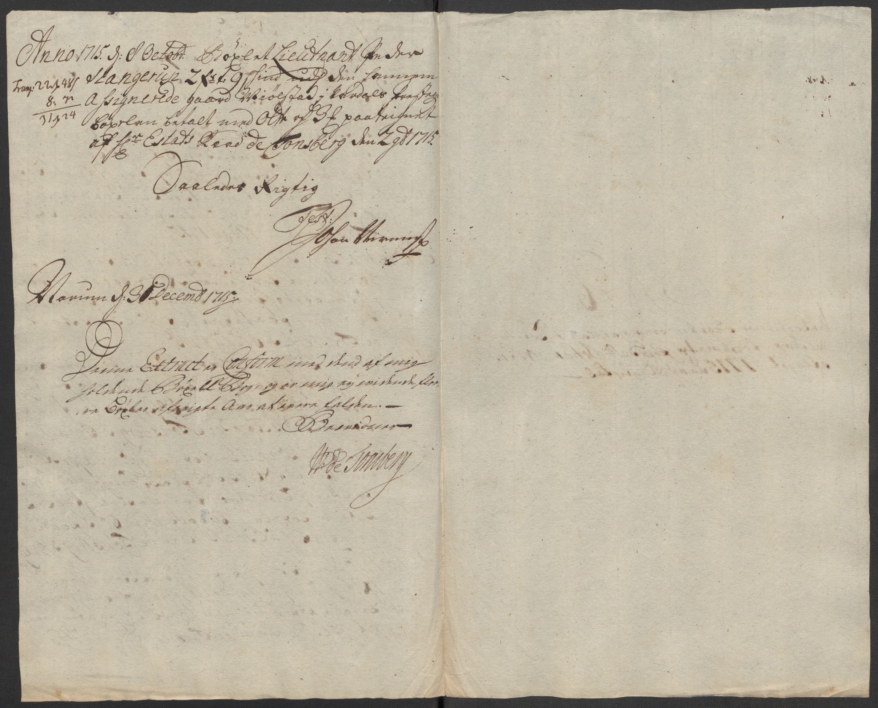 Rentekammeret inntil 1814, Reviderte regnskaper, Fogderegnskap, AV/RA-EA-4092/R18/L1314: Fogderegnskap Hadeland, Toten og Valdres, 1715, p. 310