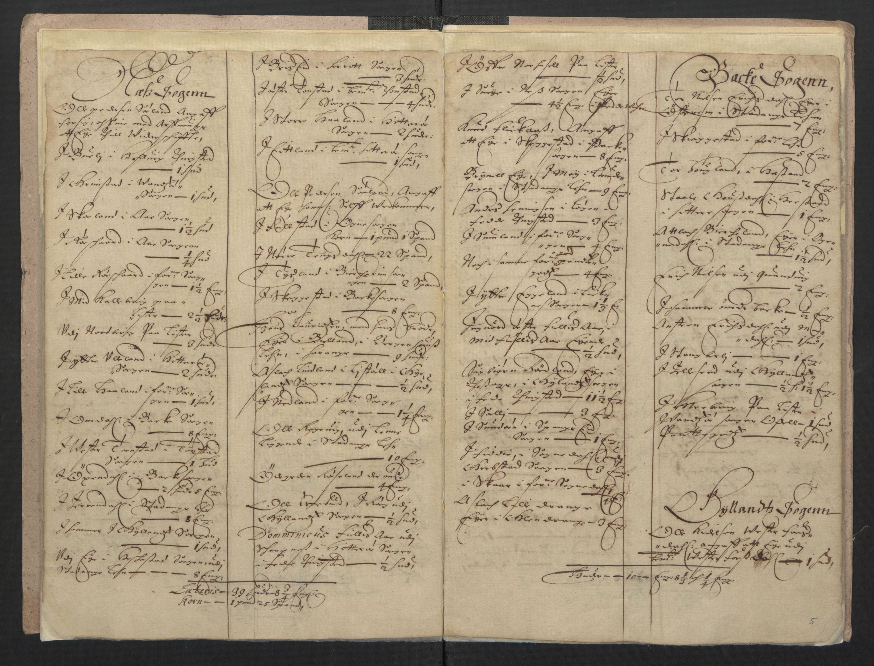 Rentekammeret inntil 1814, Realistisk ordnet avdeling, AV/RA-EA-4070/L/L0022/0005: Agder lagdømme: / Odelsjordebok. Lista len, 1661, p. 4b-5a