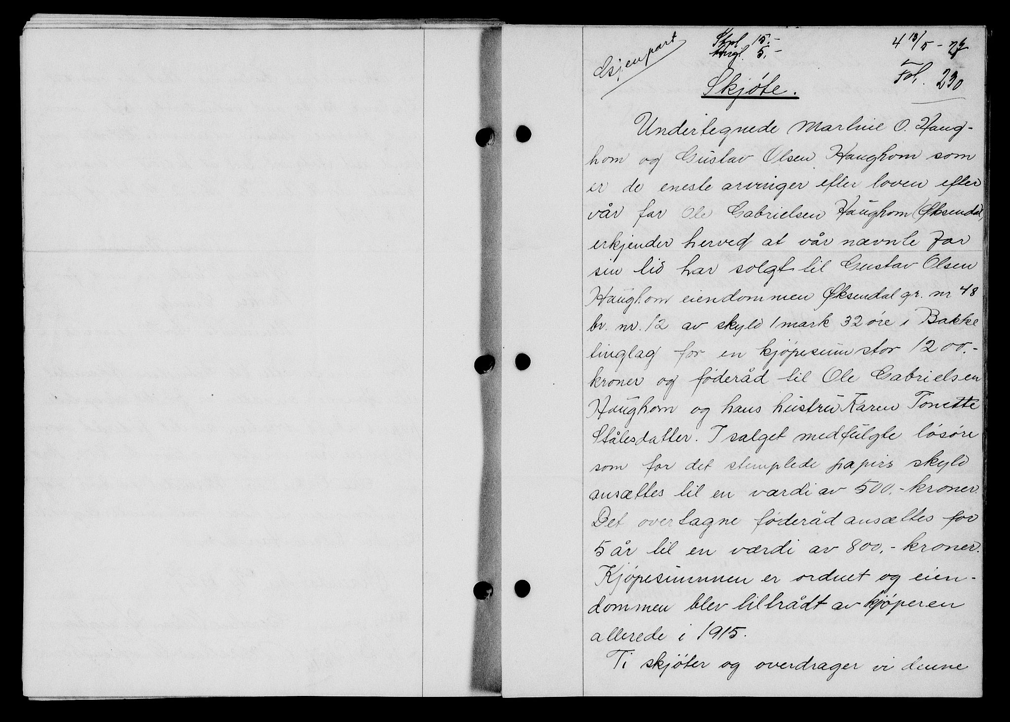 Flekkefjord sorenskriveri, SAK/1221-0001/G/Gb/Gba/L0043: Mortgage book no. 41, 1926-1927, Deed date: 16.05.1927