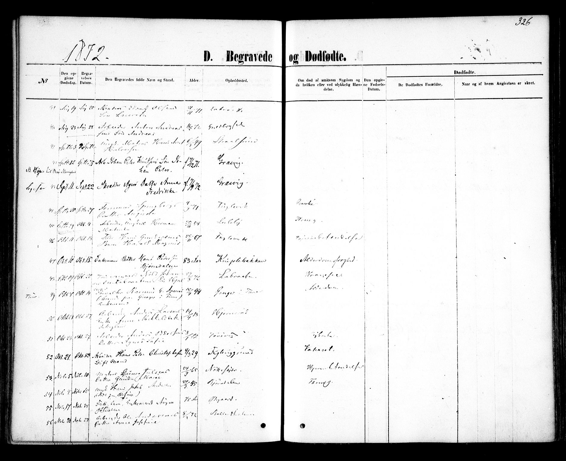 Glemmen prestekontor Kirkebøker, AV/SAO-A-10908/F/Fa/L0009: Parish register (official) no. 9, 1871-1878, p. 326