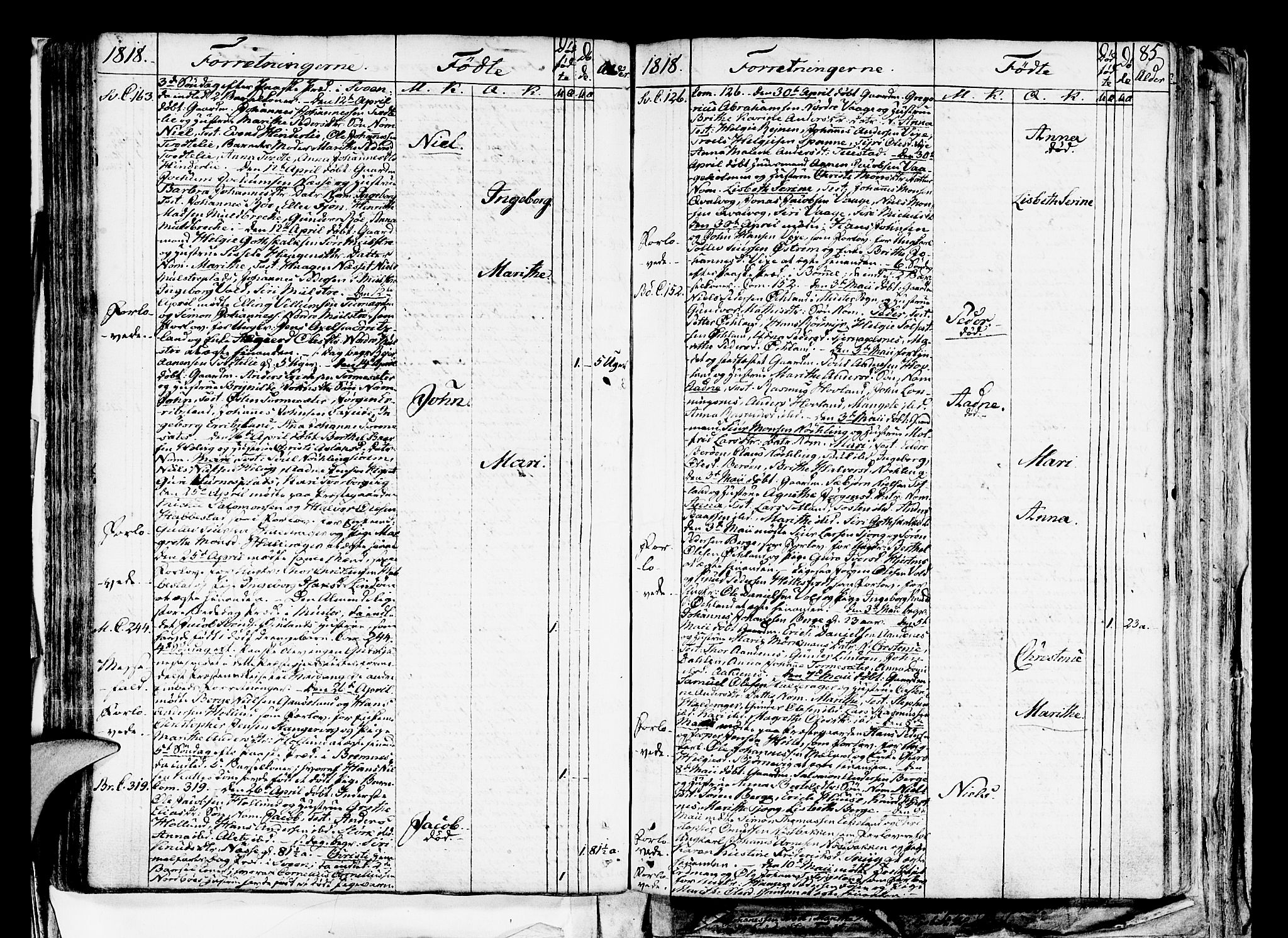 Finnås sokneprestembete, AV/SAB-A-99925/H/Ha/Haa/Haaa/L0004: Parish register (official) no. A 4, 1804-1830, p. 85