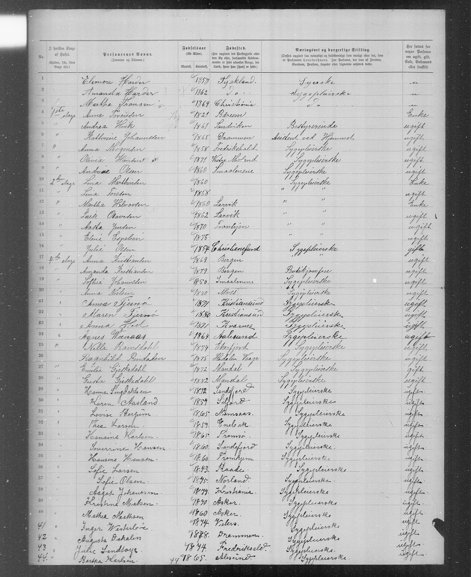 OBA, Municipal Census 1899 for Kristiania, 1899, p. 5108