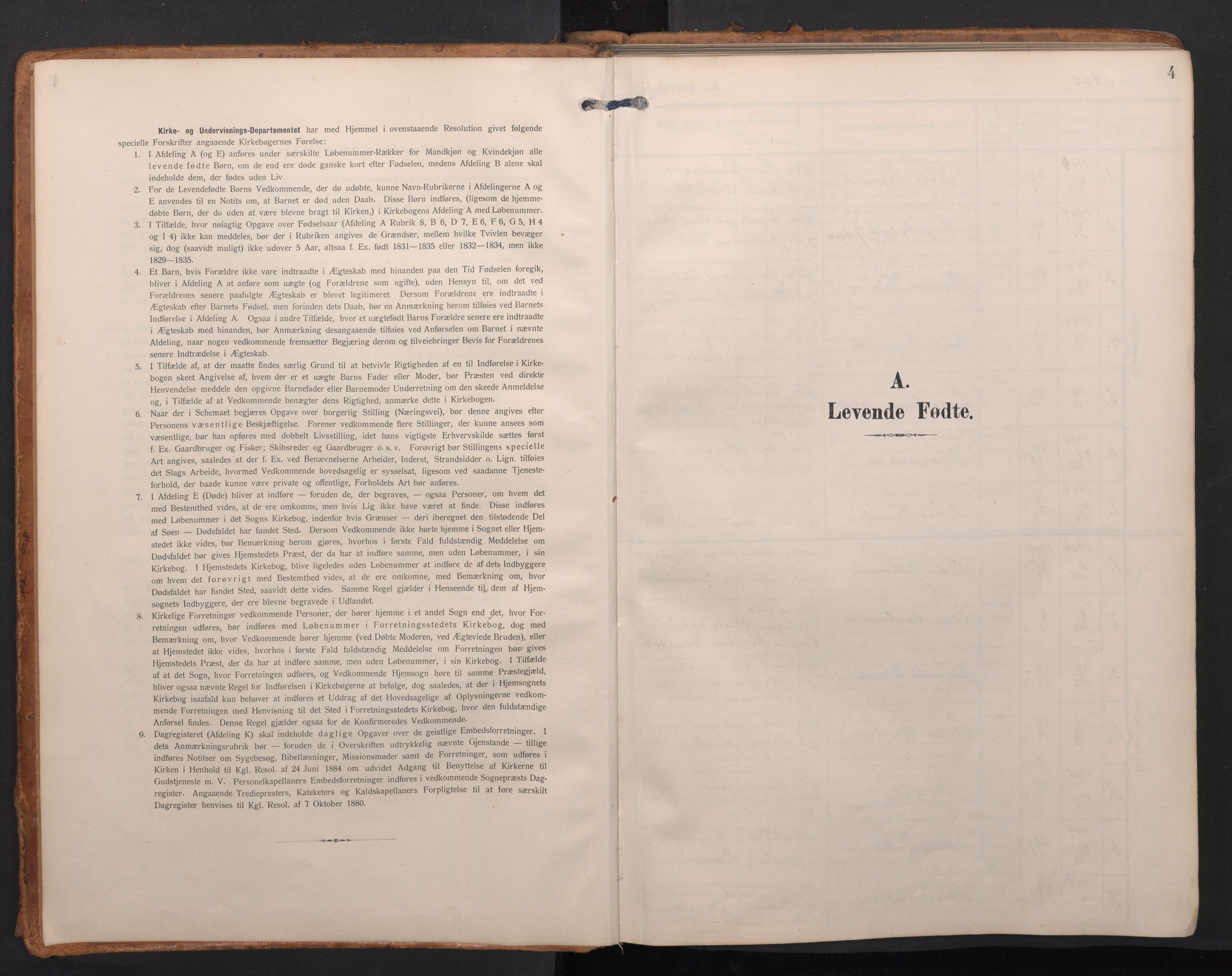 Finnås sokneprestembete, SAB/A-99925/H/Ha/Haa/Haac/L0003: Parish register (official) no. C 3, 1905-1917, p. 4