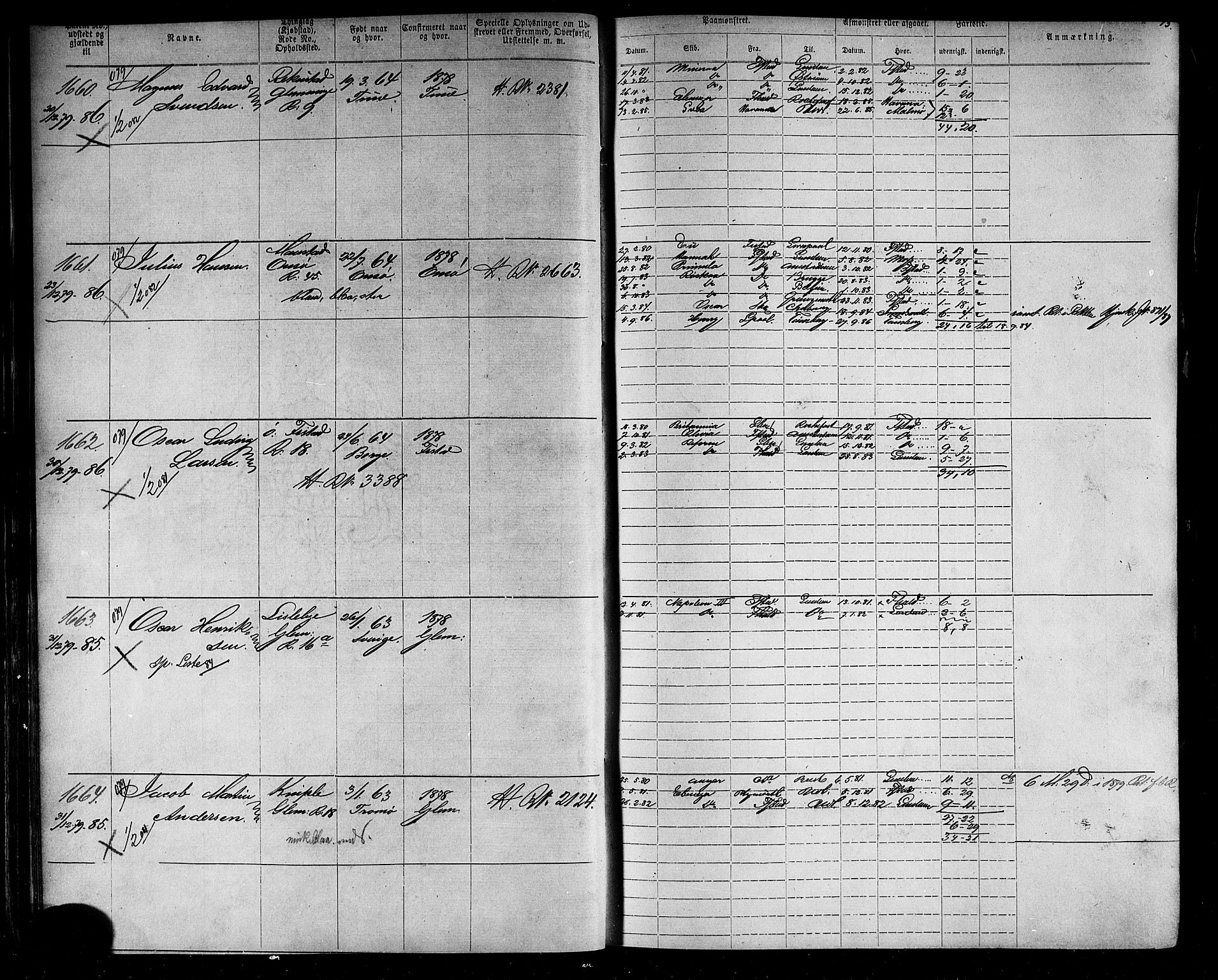 Fredrikstad mønstringskontor, AV/SAO-A-10569b/F/Fc/Fca/L0005: Annotasjonsrulle, 1884-1899, p. 46