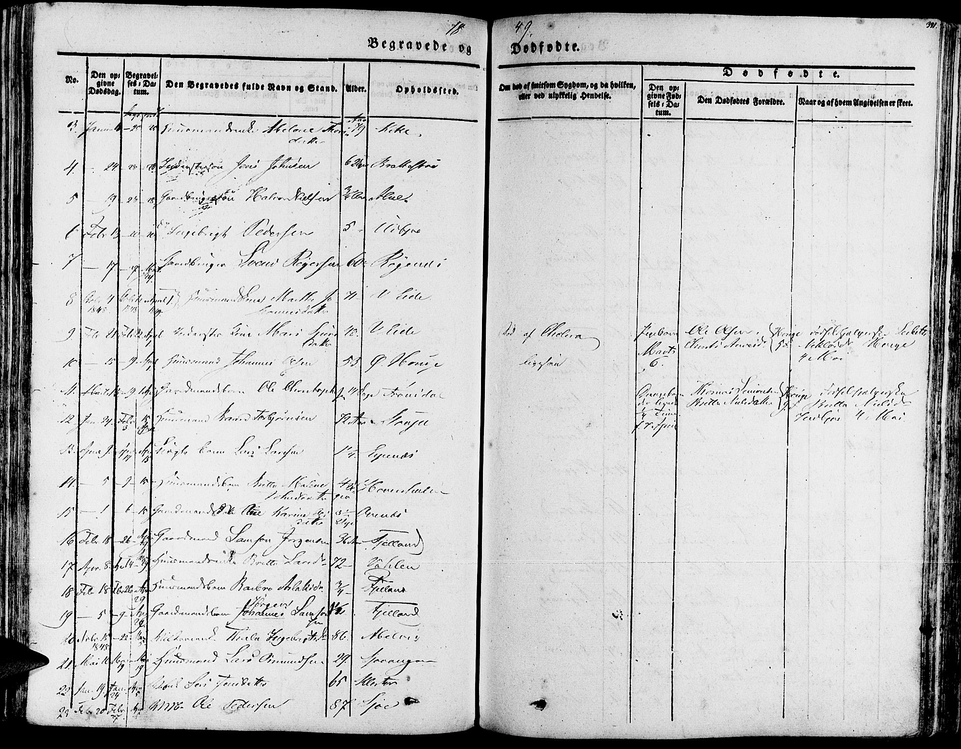 Fjelberg sokneprestembete, AV/SAB-A-75201/H/Haa: Parish register (official) no. A 6, 1835-1851, p. 331