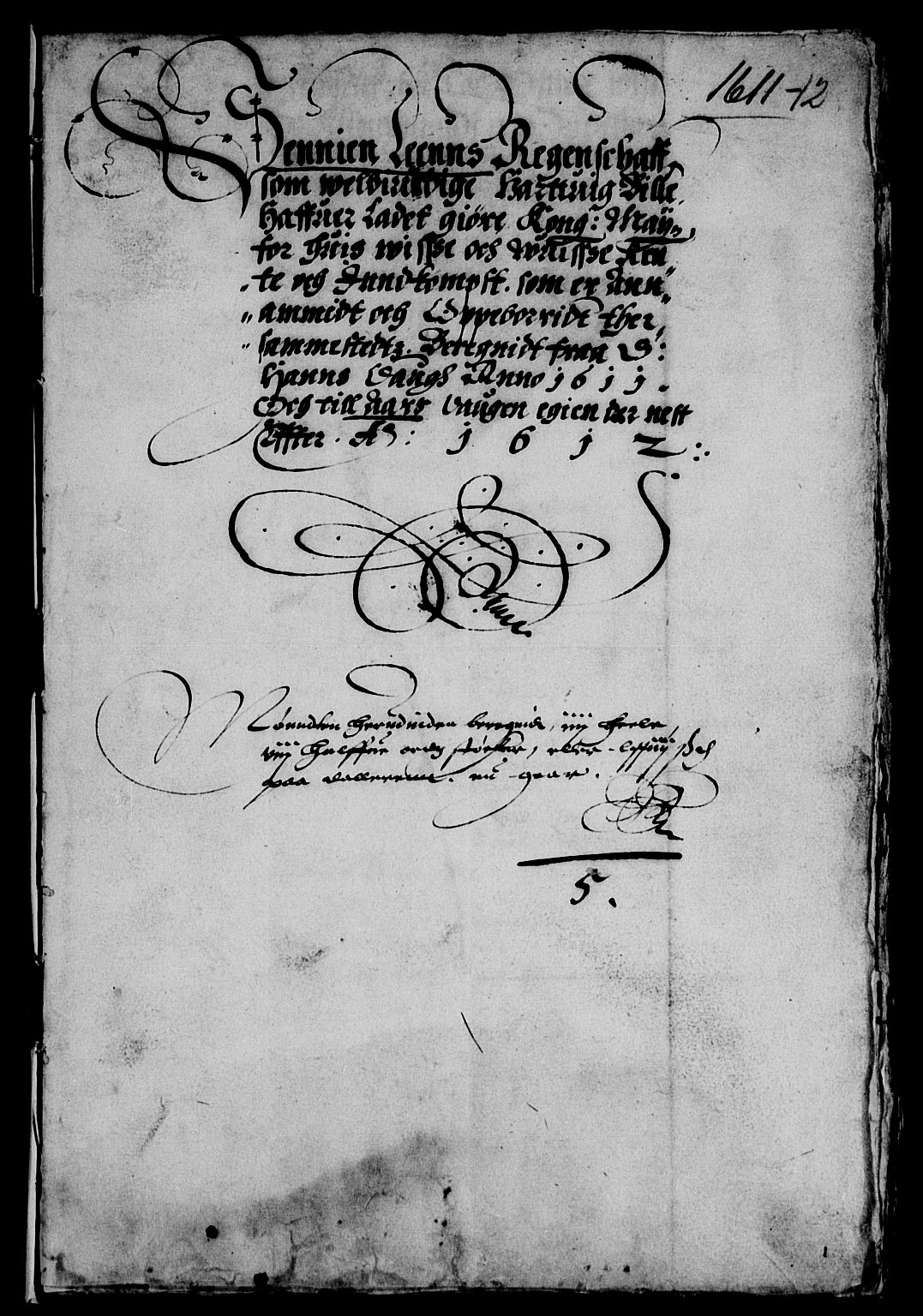 Rentekammeret inntil 1814, Reviderte regnskaper, Lensregnskaper, AV/RA-EA-5023/R/Rb/Rbz/L0002: Nordlandenes len, 1611-1612