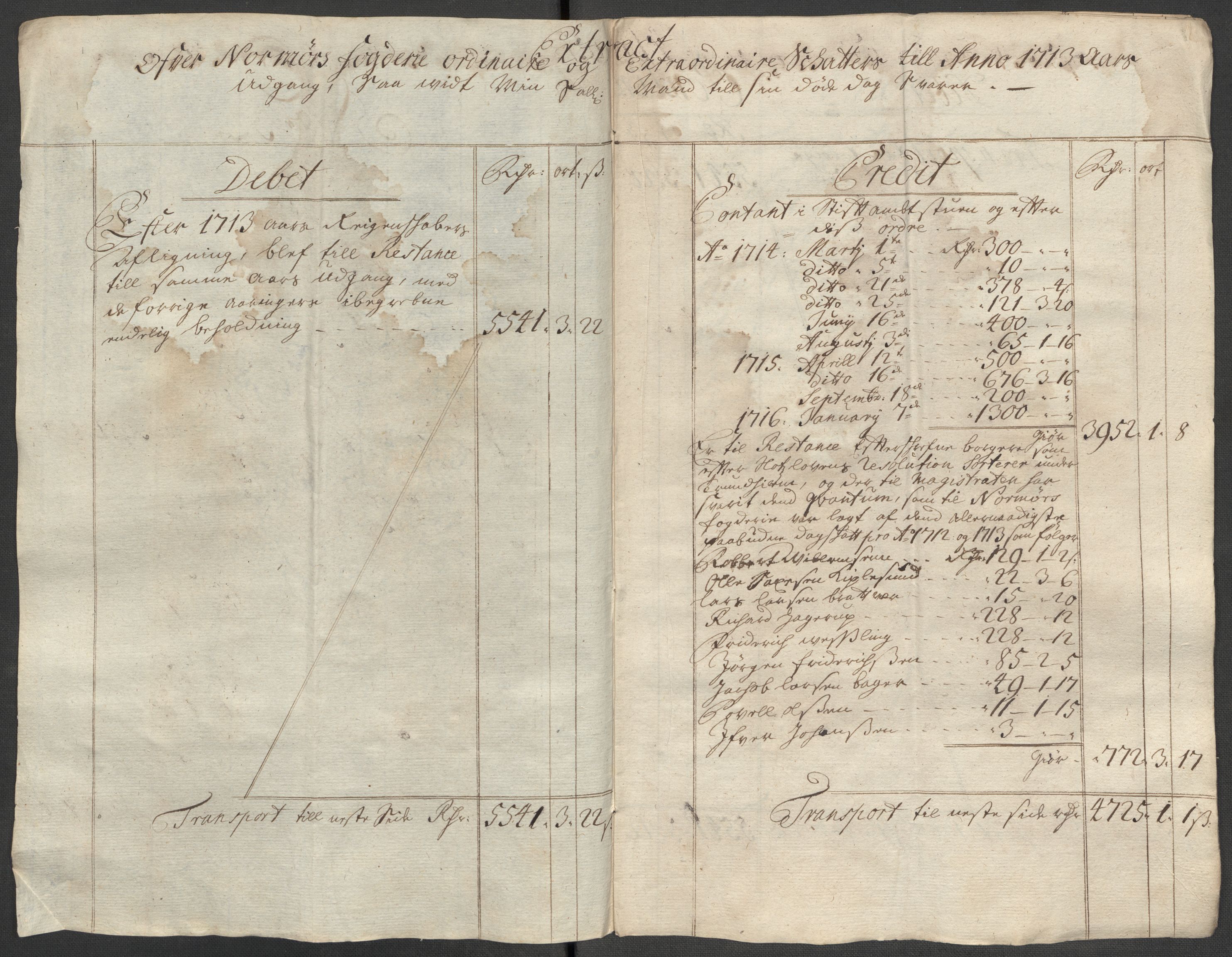 Rentekammeret inntil 1814, Reviderte regnskaper, Fogderegnskap, AV/RA-EA-4092/R56/L3748: Fogderegnskap Nordmøre, 1714-1715, p. 568