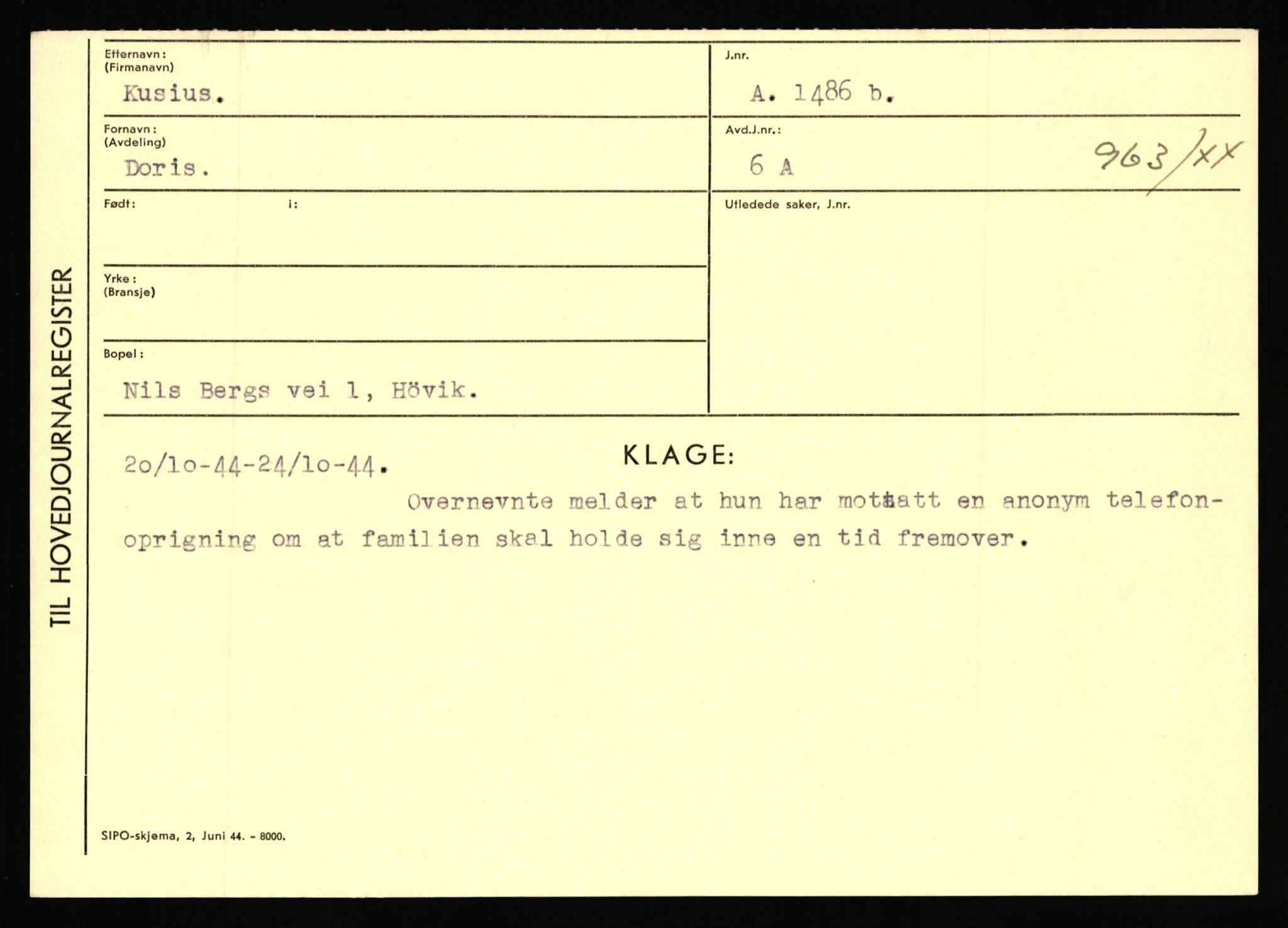 Statspolitiet - Hovedkontoret / Osloavdelingen, AV/RA-S-1329/C/Ca/L0009: Knutsen - Limstrand, 1943-1945, p. 2072