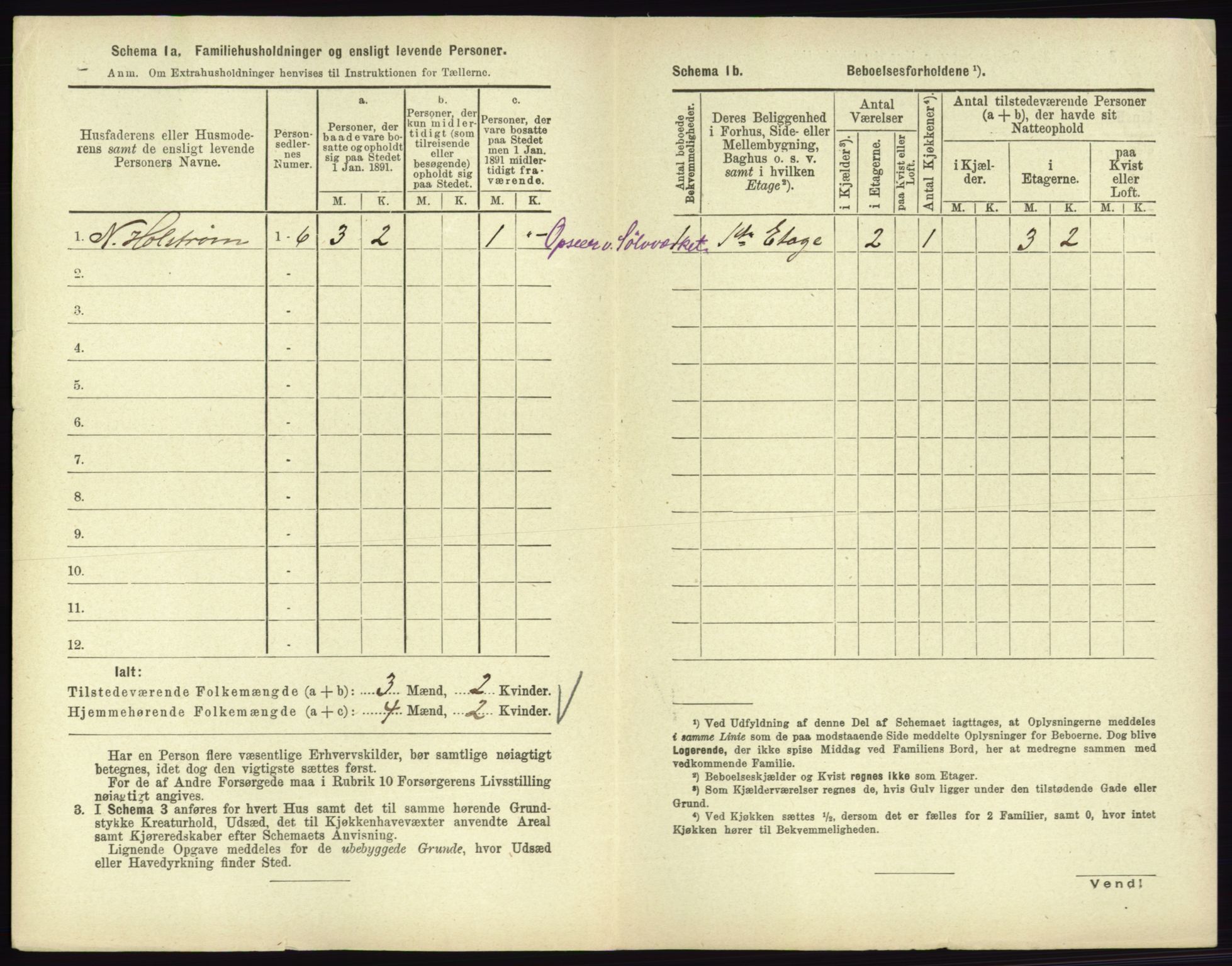 RA, 1891 census for 0604 Kongsberg, 1891, p. 1490