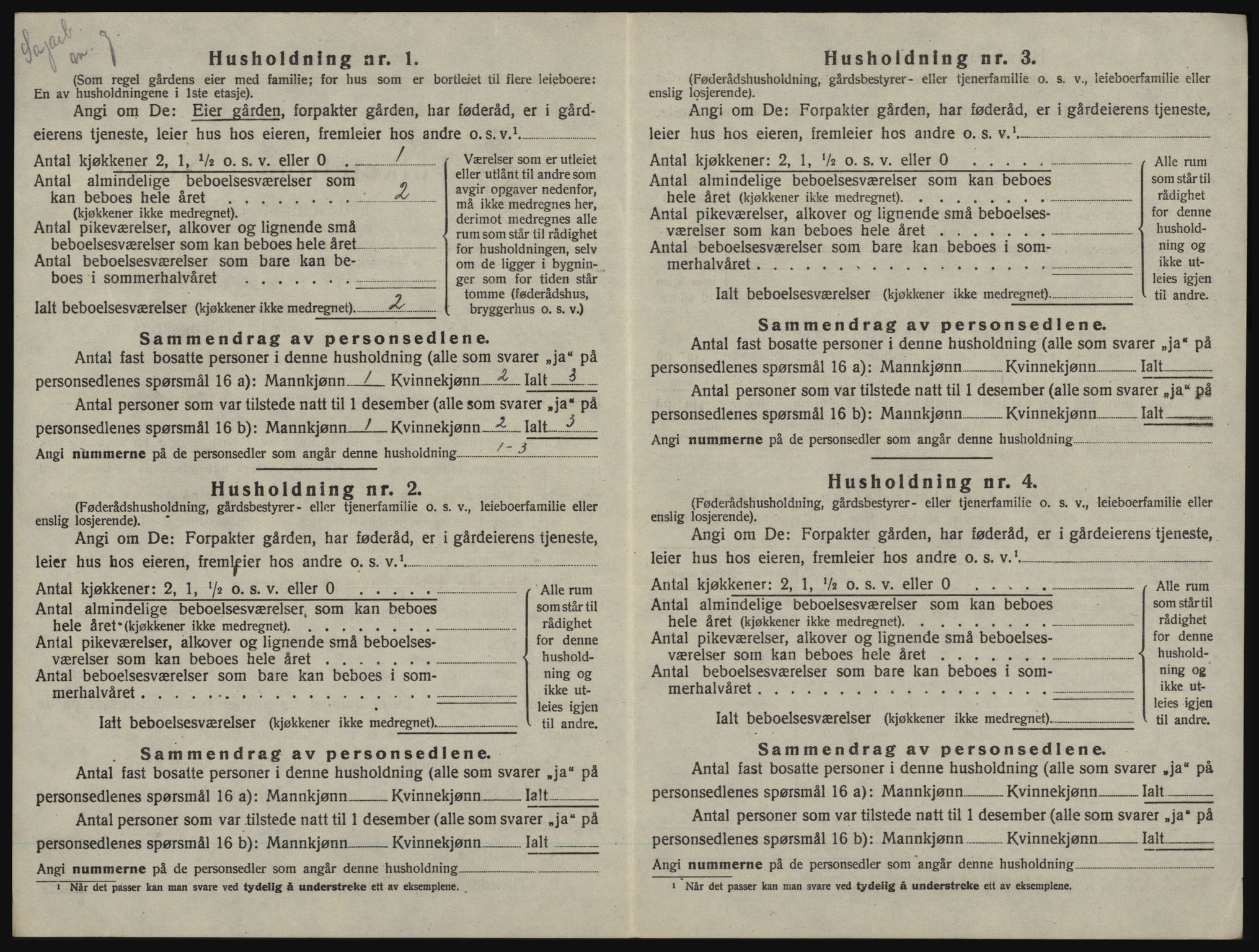 SAO, 1920 census for Idd, 1920, p. 1923