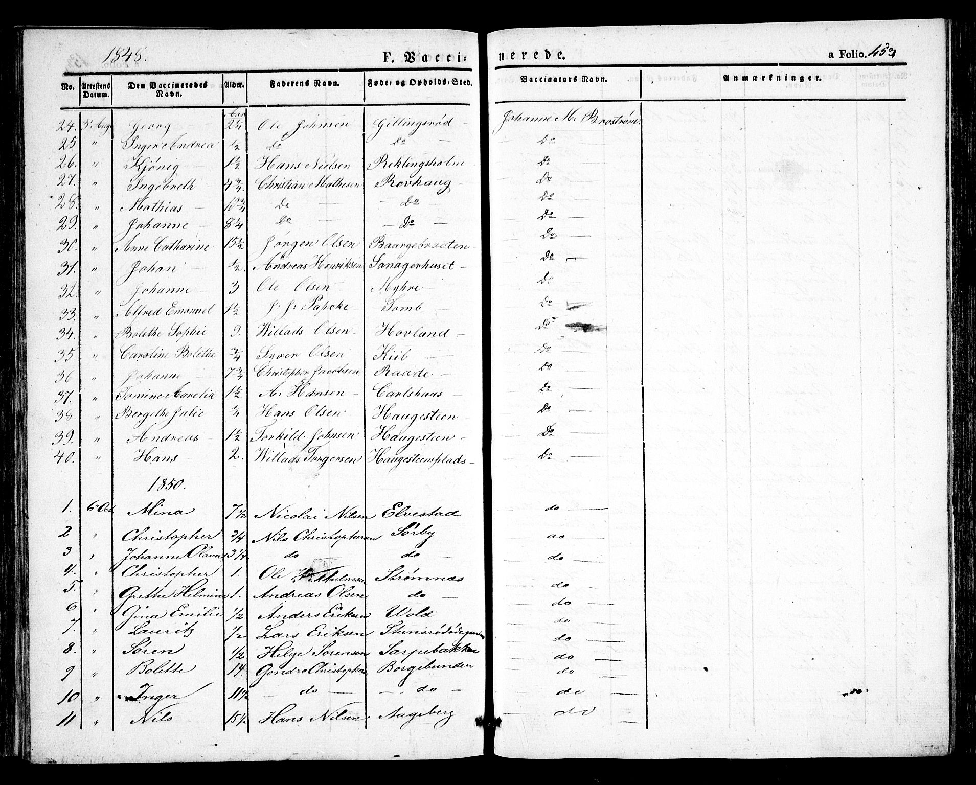 Råde prestekontor kirkebøker, AV/SAO-A-2009/F/Fa/L0005: Parish register (official) no. 5, 1830-1853, p. 453