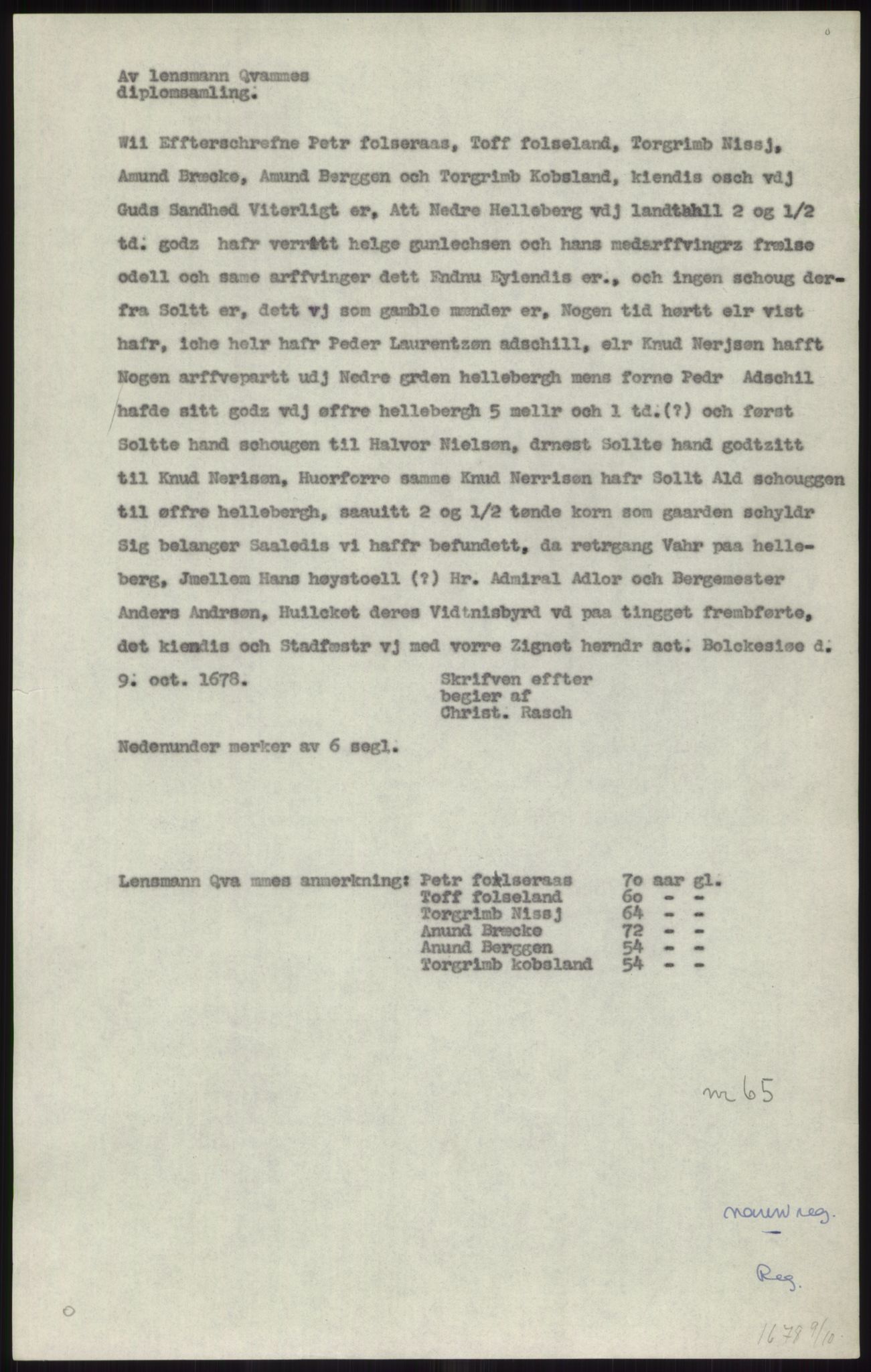 Samlinger til kildeutgivelse, Diplomavskriftsamlingen, RA/EA-4053/H/Ha, p. 2699