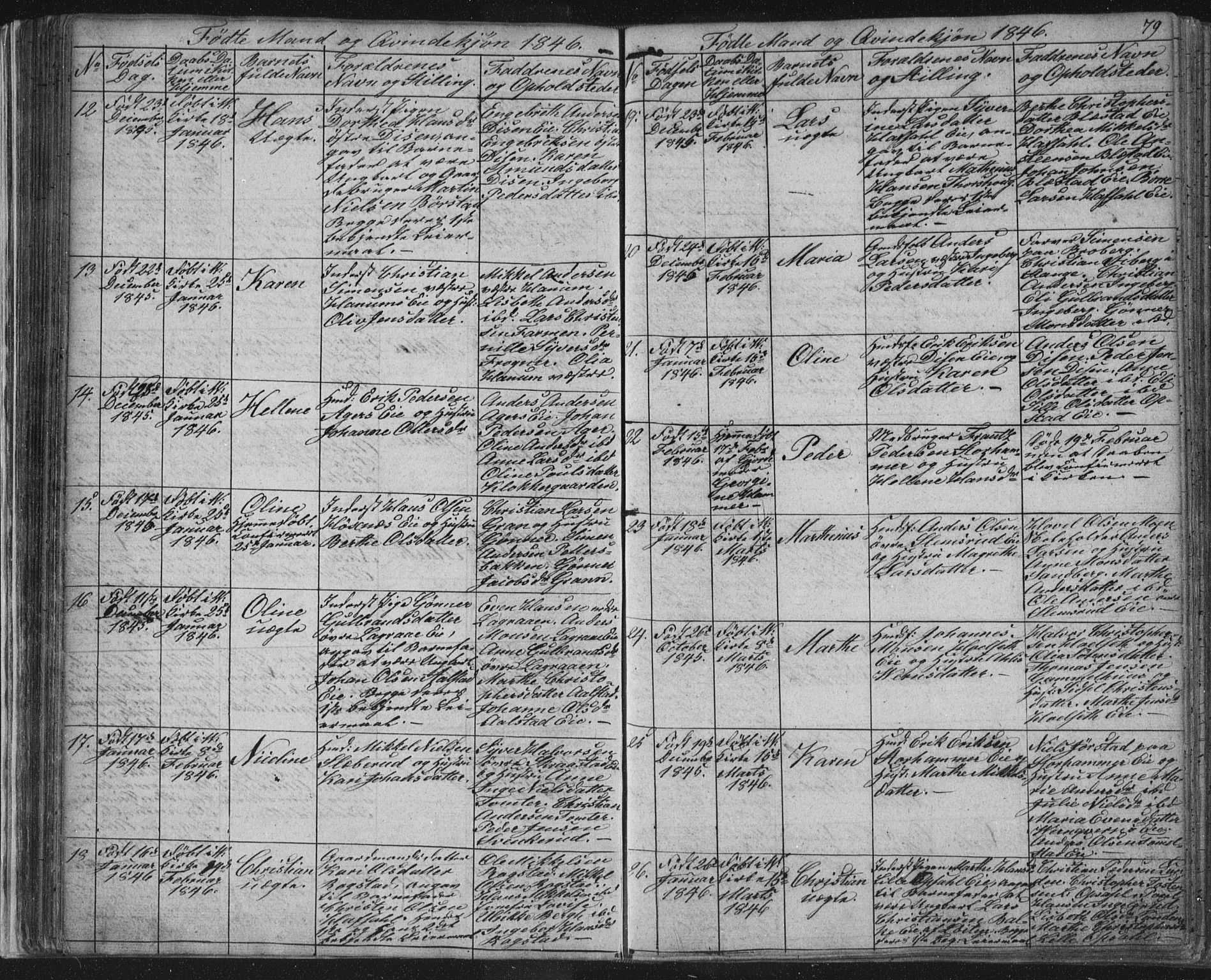 Vang prestekontor, Hedmark, AV/SAH-PREST-008/H/Ha/Hab/L0008: Parish register (copy) no. 8, 1832-1854, p. 79