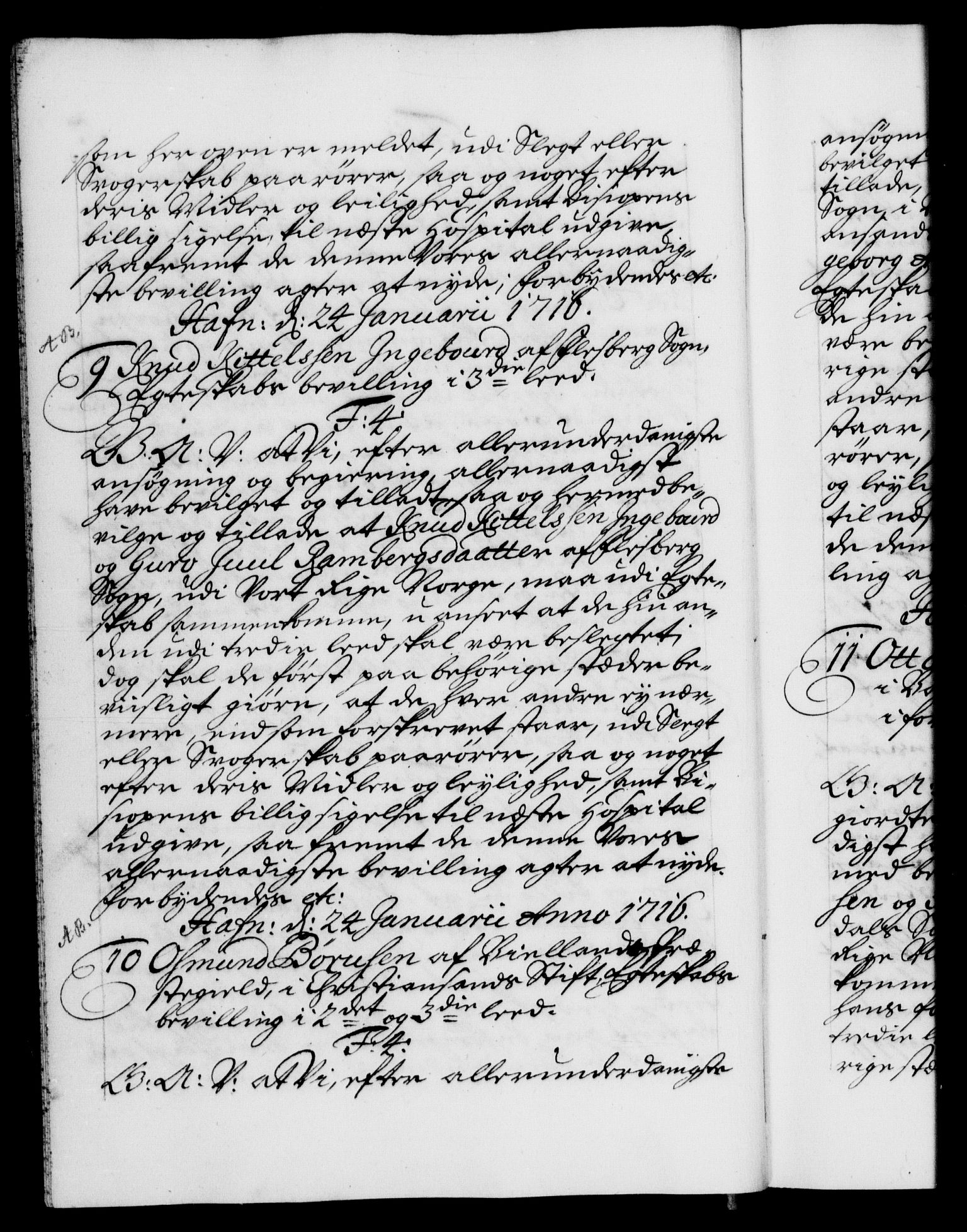 Danske Kanselli 1572-1799, AV/RA-EA-3023/F/Fc/Fca/Fcaa/L0022: Norske registre, 1716-1719, p. 5b