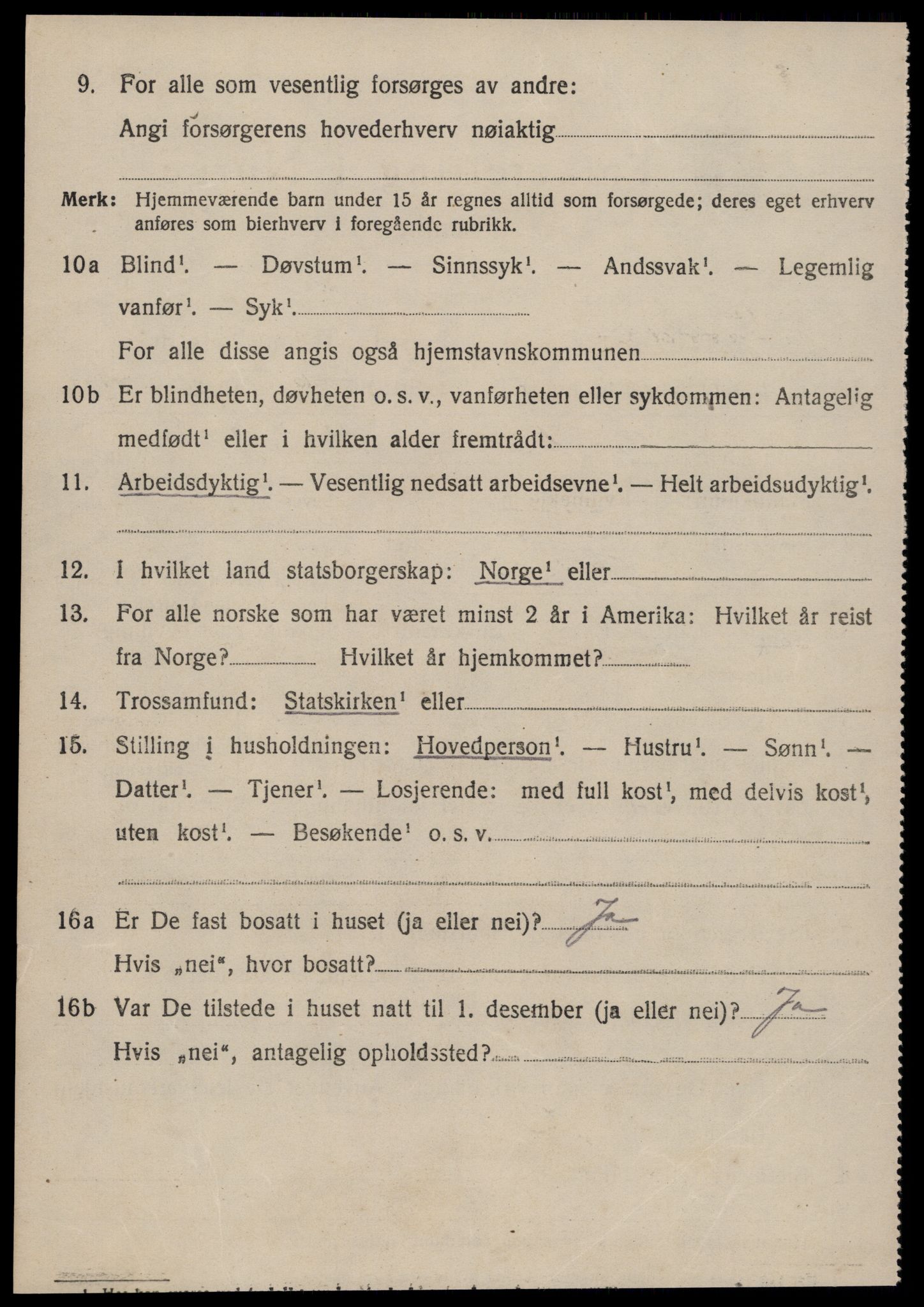 SAT, 1920 census for Stordal, 1920, p. 839