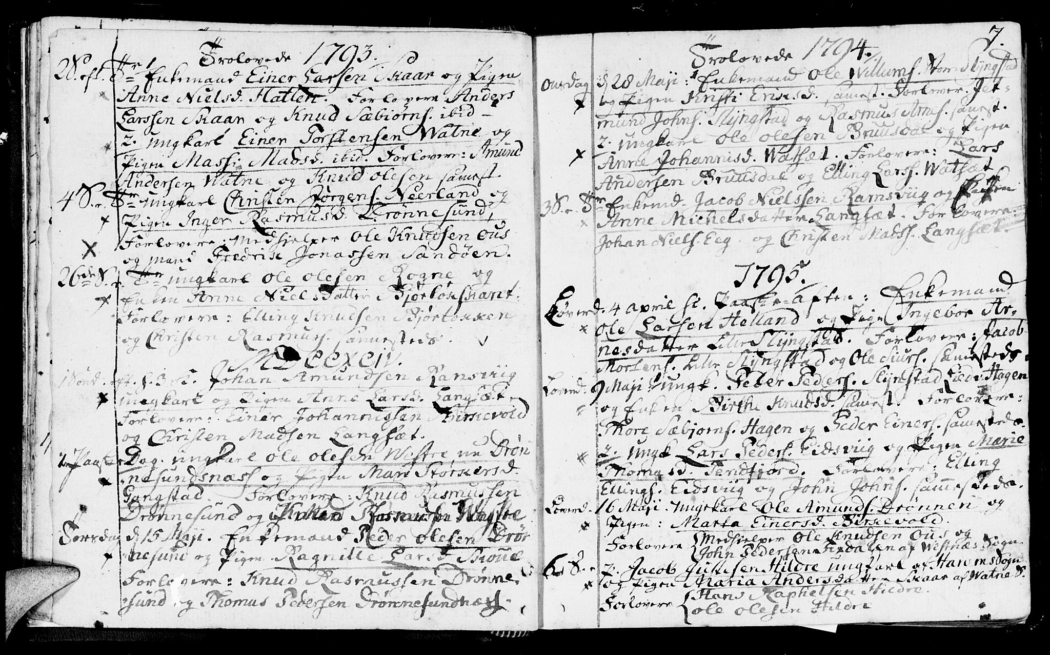 Ministerialprotokoller, klokkerbøker og fødselsregistre - Møre og Romsdal, AV/SAT-A-1454/525/L0372: Parish register (official) no. 525A02, 1778-1817, p. 7