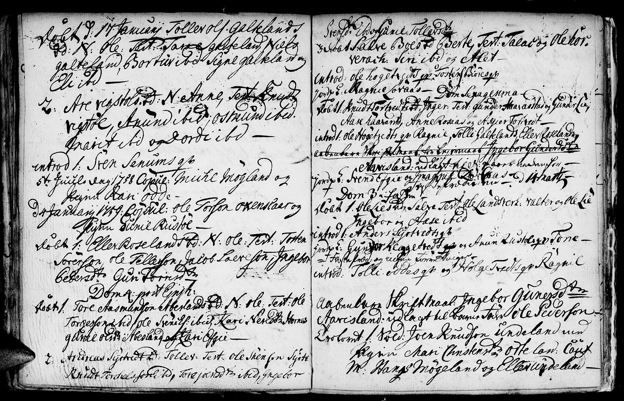 Evje sokneprestkontor, SAK/1111-0008/F/Fa/Faa/L0001: Parish register (official) no. A 1, 1705-1760, p. 158