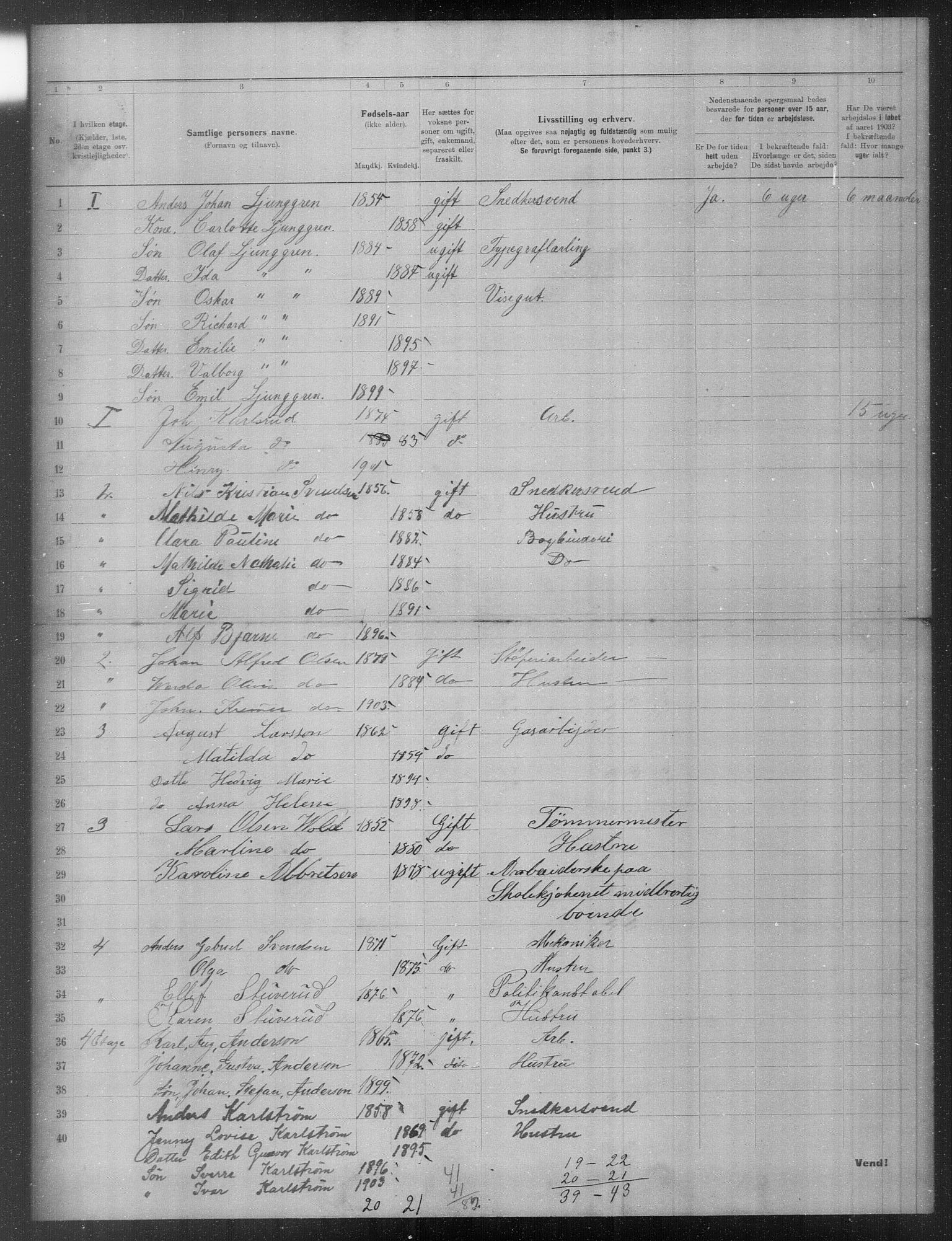 OBA, Municipal Census 1903 for Kristiania, 1903, p. 16112