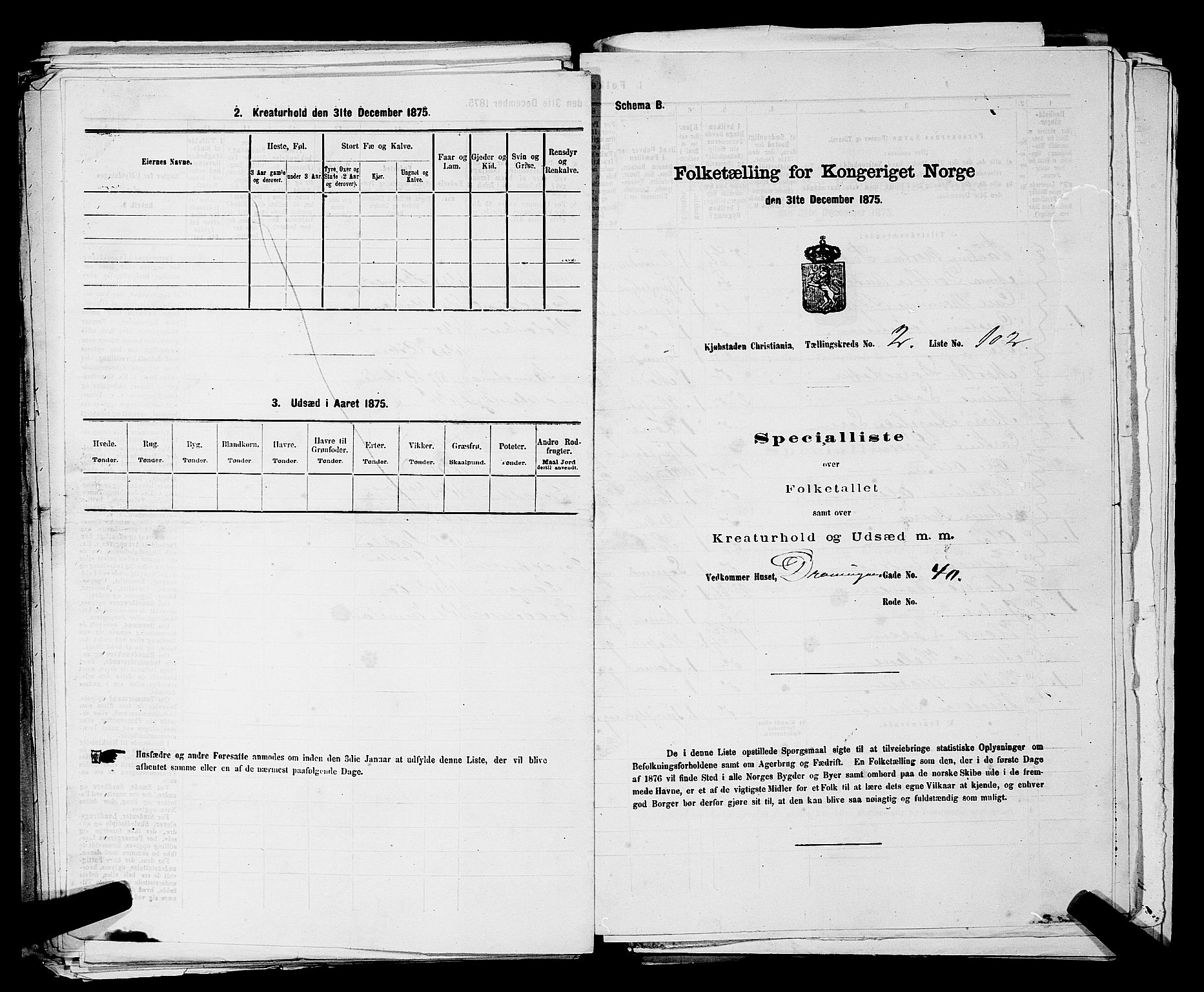 RA, 1875 census for 0301 Kristiania, 1875, p. 341