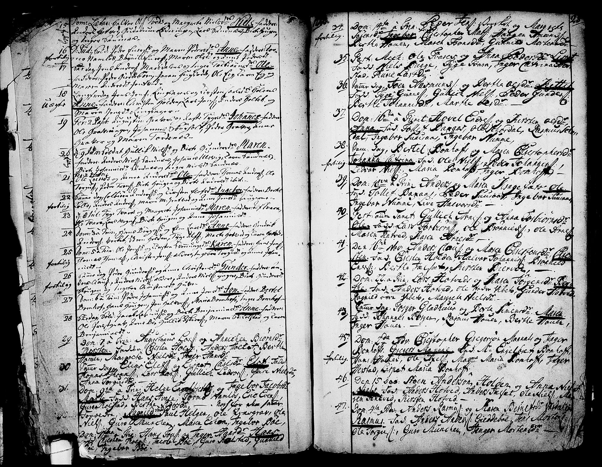 Holla kirkebøker, SAKO/A-272/F/Fa/L0001: Parish register (official) no. 1, 1717-1779, p. 25