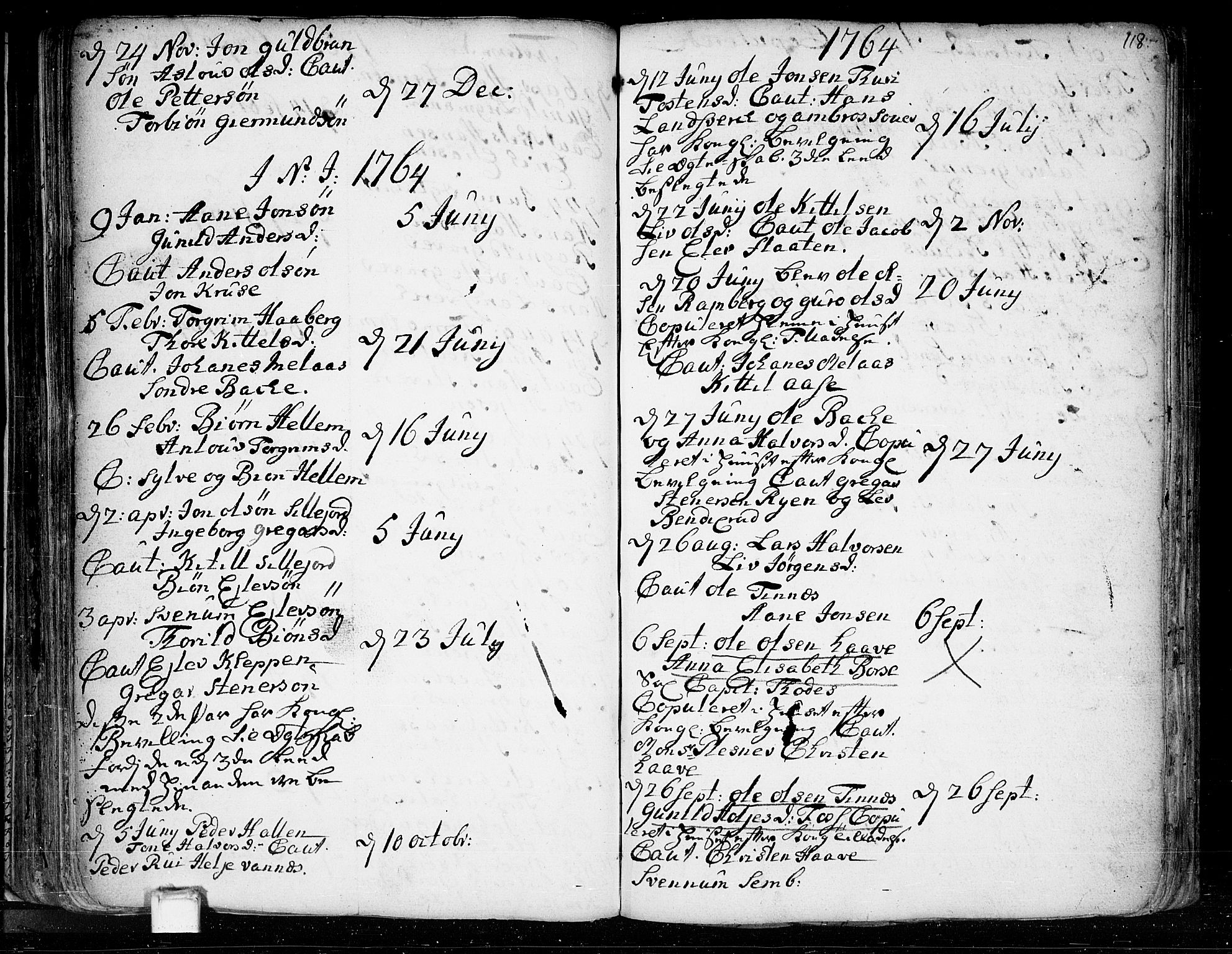 Heddal kirkebøker, SAKO/A-268/F/Fa/L0003: Parish register (official) no. I 3, 1723-1783, p. 118