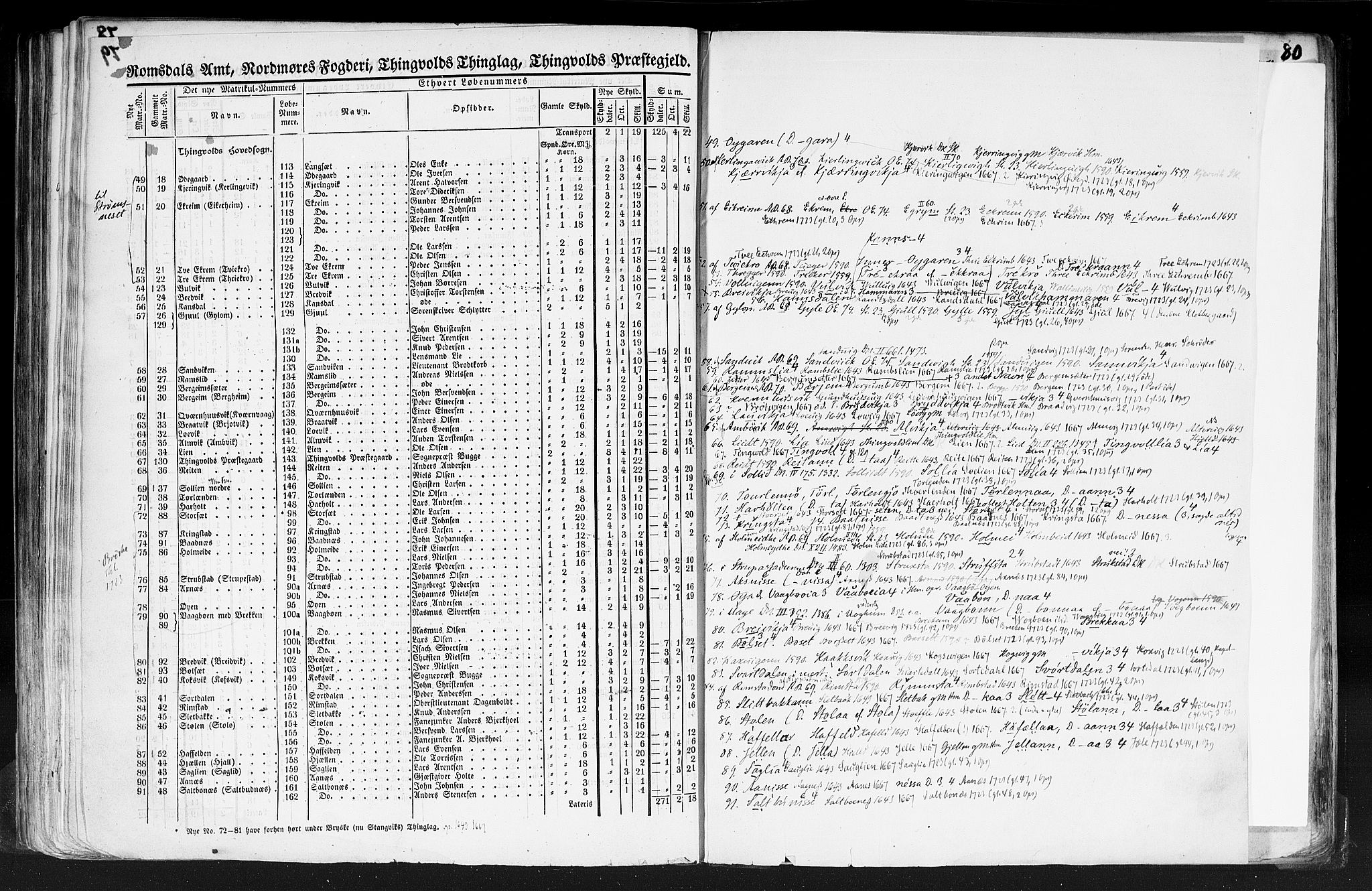 Rygh, AV/RA-PA-0034/F/Fb/L0013: Matrikkelen for 1838 - Romsdal amt (Møre og Romsdal fylke), 1838, p. 79b