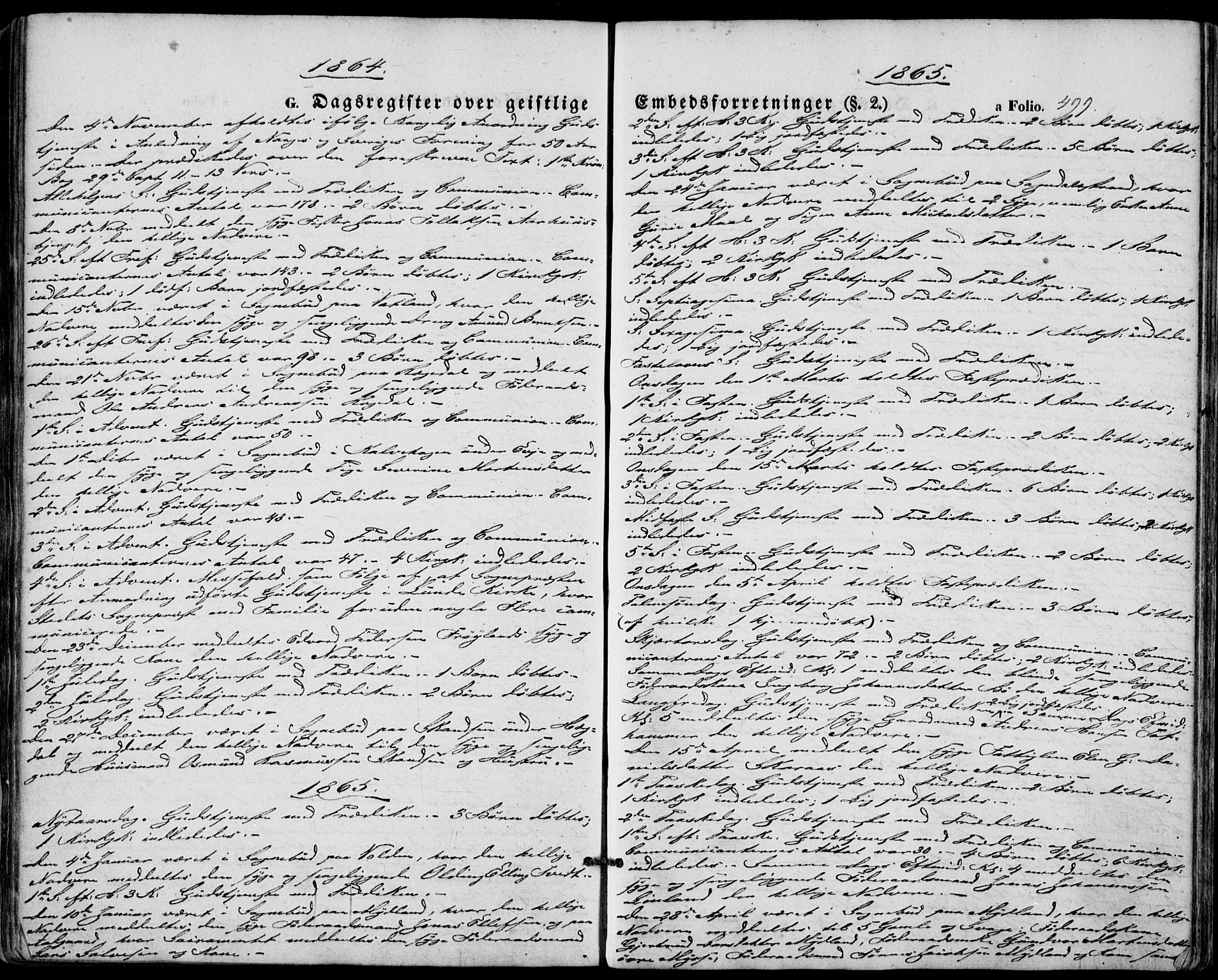 Sokndal sokneprestkontor, SAST/A-101808: Parish register (official) no. A 9, 1857-1874, p. 499