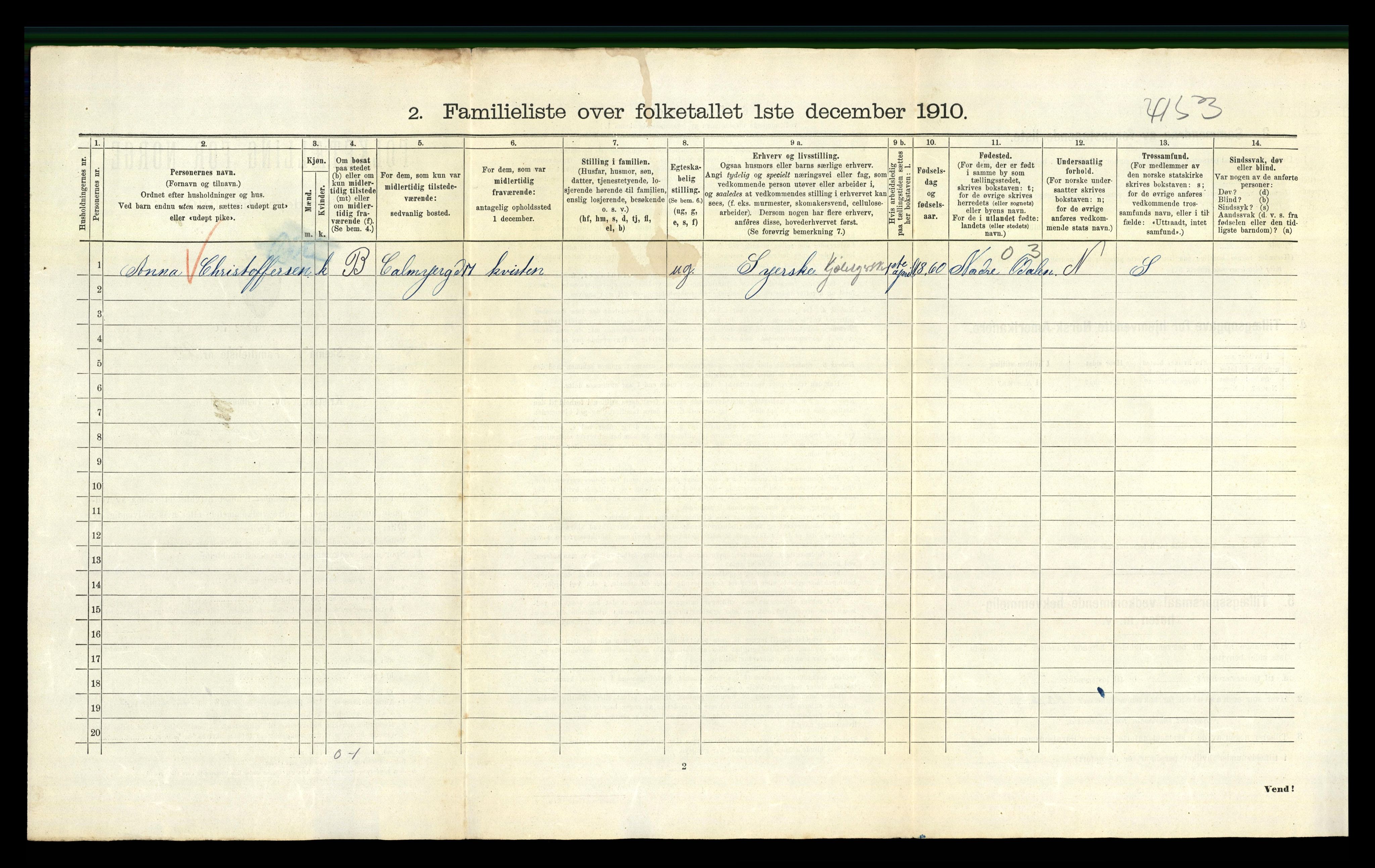 RA, 1910 census for Kristiania, 1910, p. 12826