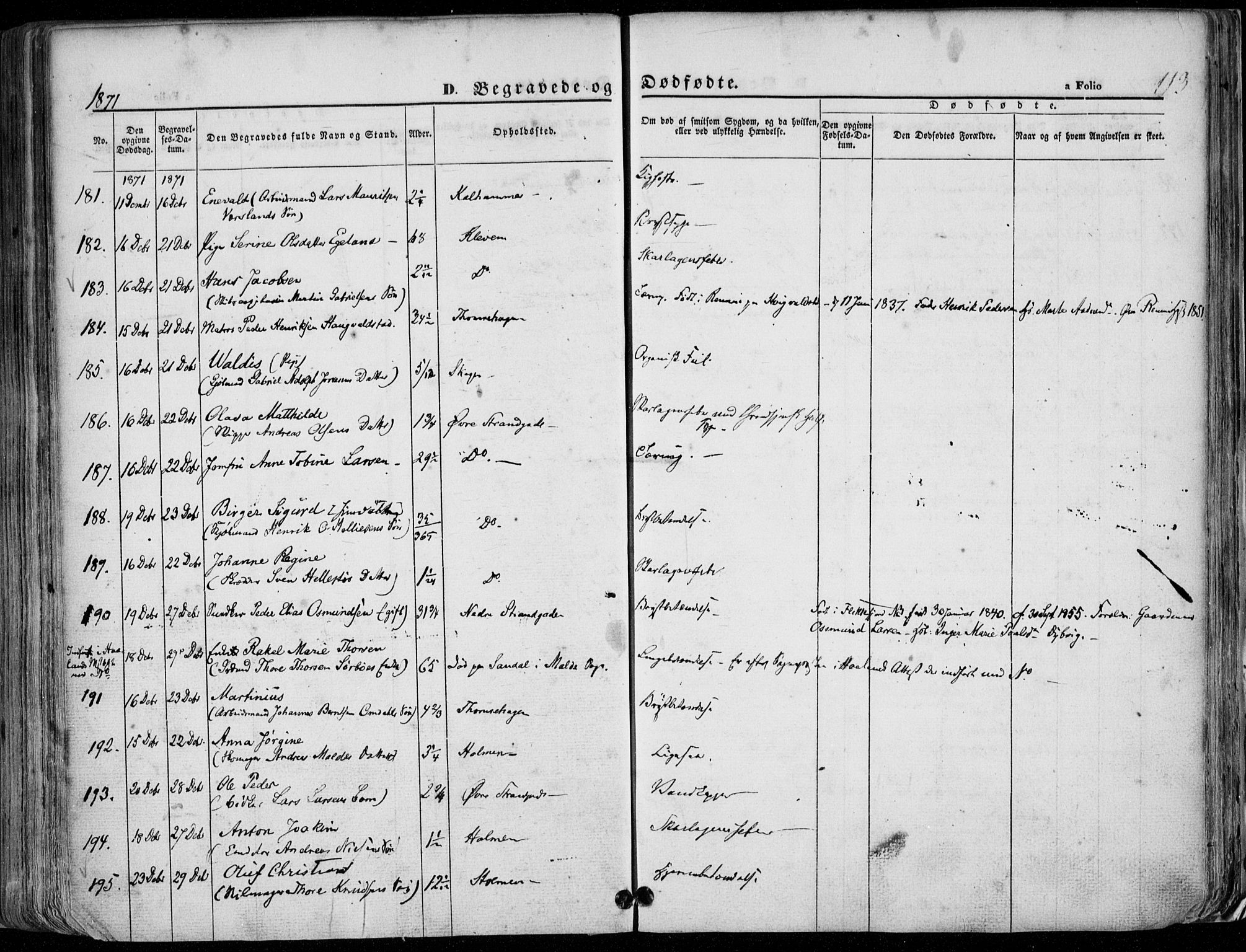 Domkirken sokneprestkontor, AV/SAST-A-101812/001/30/30BA/L0020: Parish register (official) no. A 19, 1858-1877, p. 113