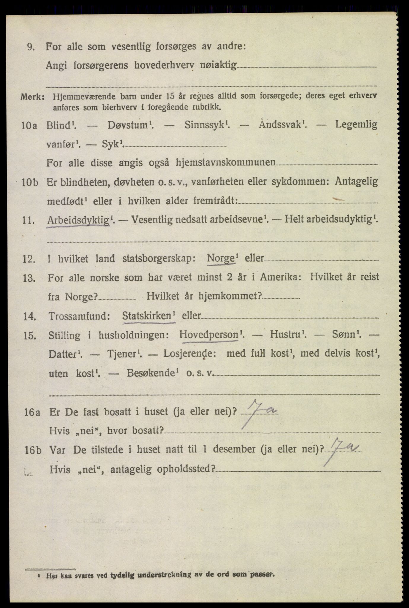 SAH, 1920 census for Stange, 1920, p. 3828
