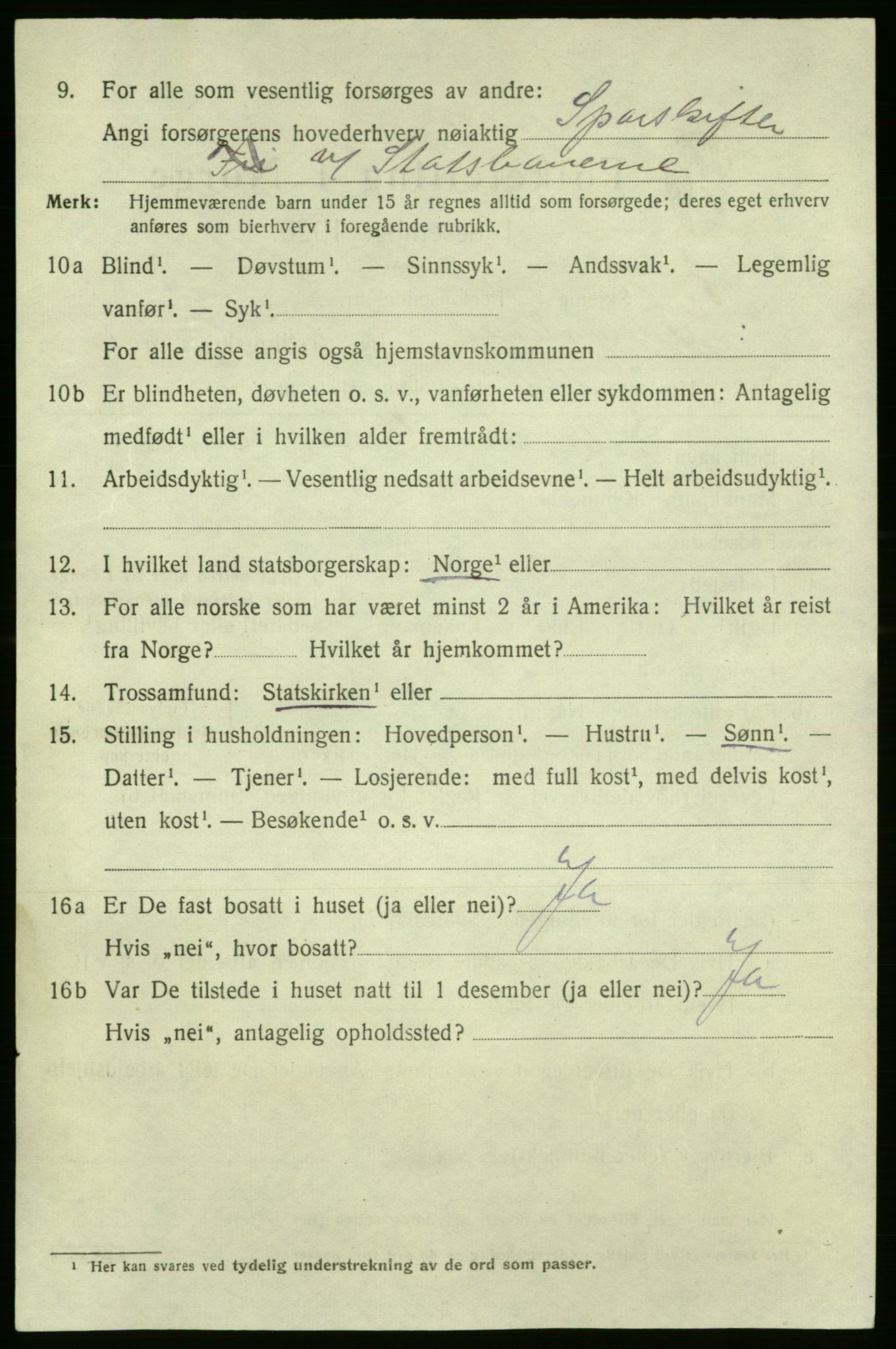 SAO, 1920 census for Fredrikshald, 1920, p. 14614