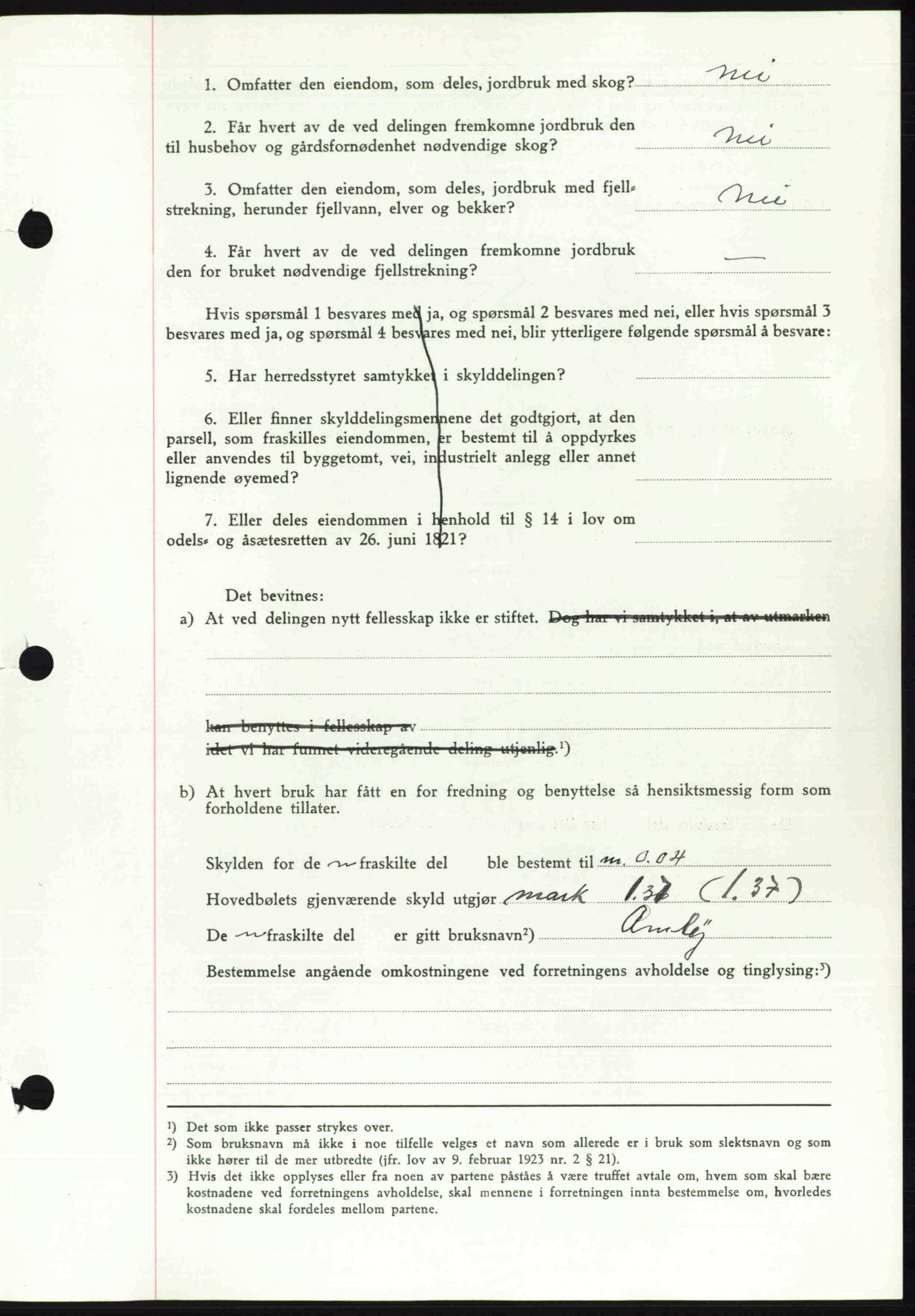 Toten tingrett, SAH/TING-006/H/Hb/Hbc/L0007: Mortgage book no. Hbc-07, 1939-1940, Diary no: : 496/1940