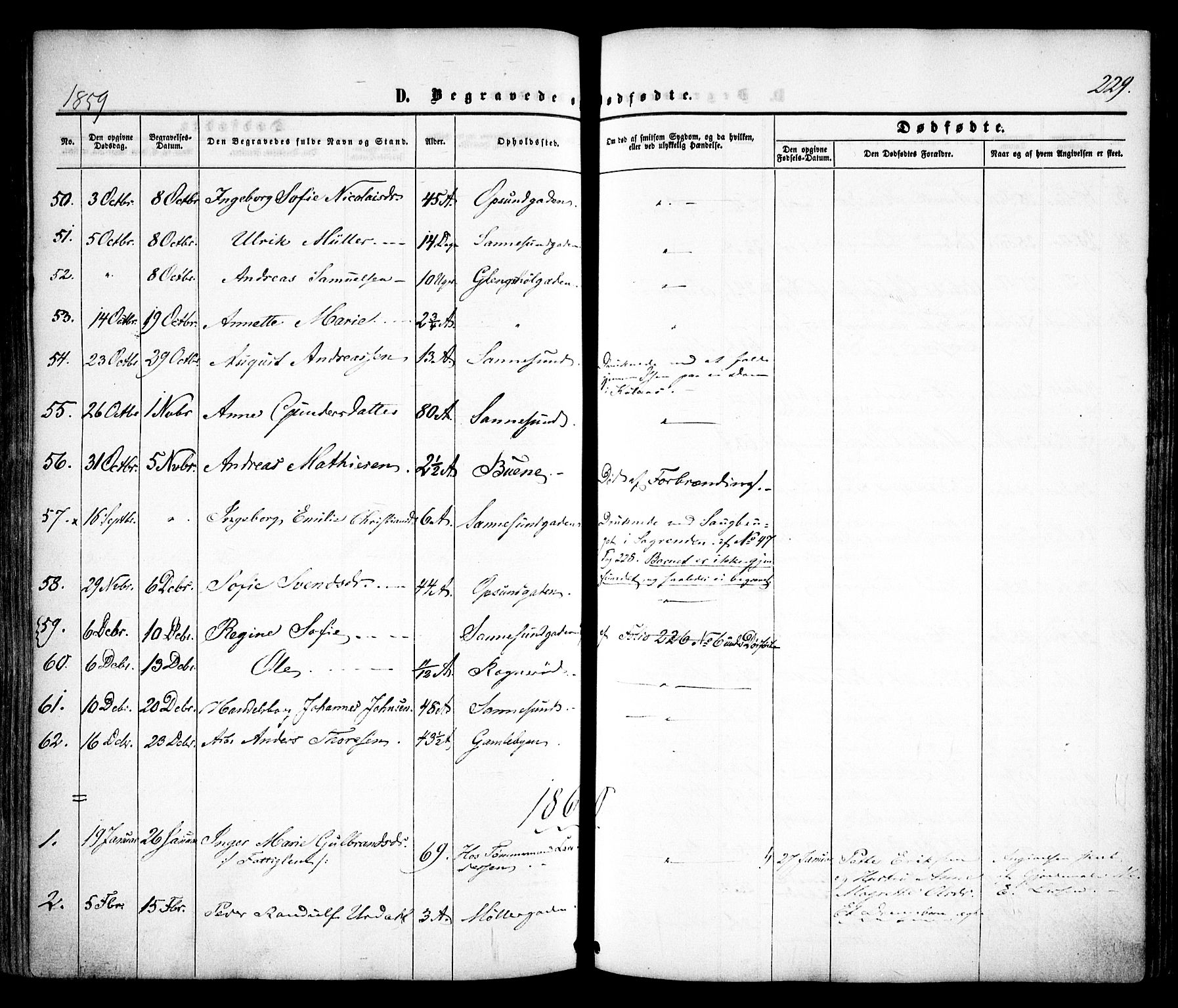 Sarpsborg prestekontor Kirkebøker, SAO/A-2006/F/Fa/L0001: Parish register (official) no. 1, 1859-1868, p. 229