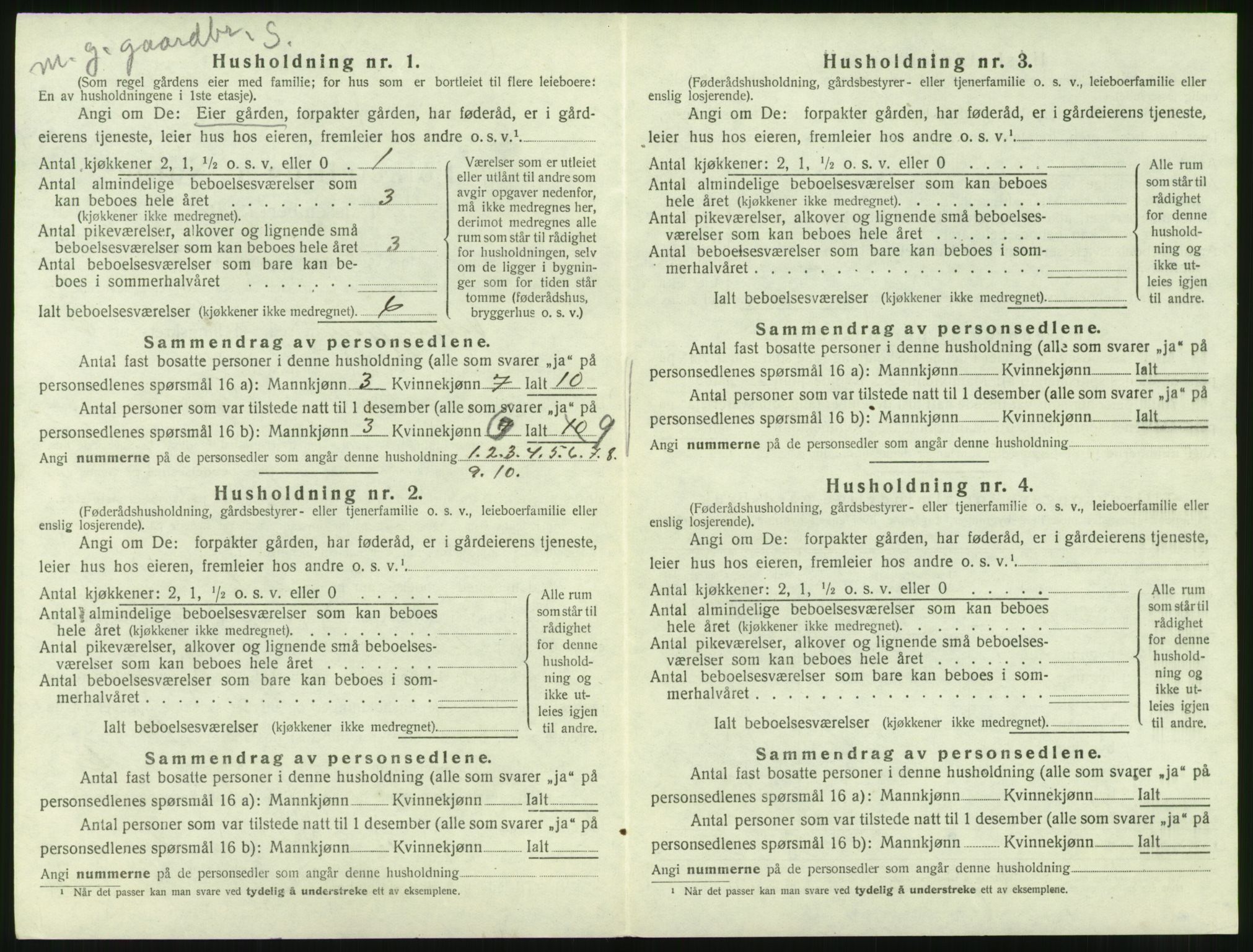 SAT, 1920 census for Valsøyfjord, 1920, p. 438