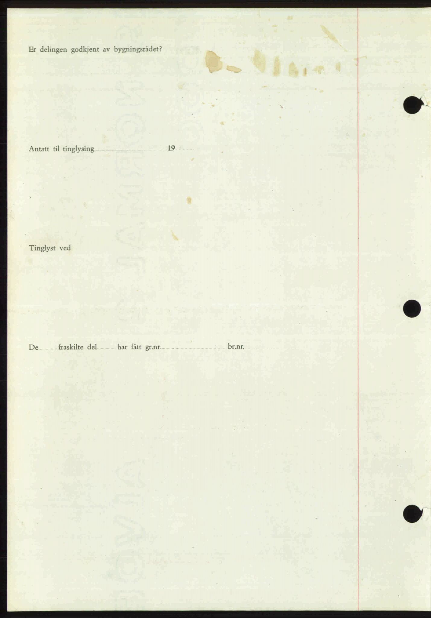 Toten tingrett, SAH/TING-006/H/Hb/Hbc/L0020: Mortgage book no. Hbc-20, 1948-1948, Diary no: : 2908/1948