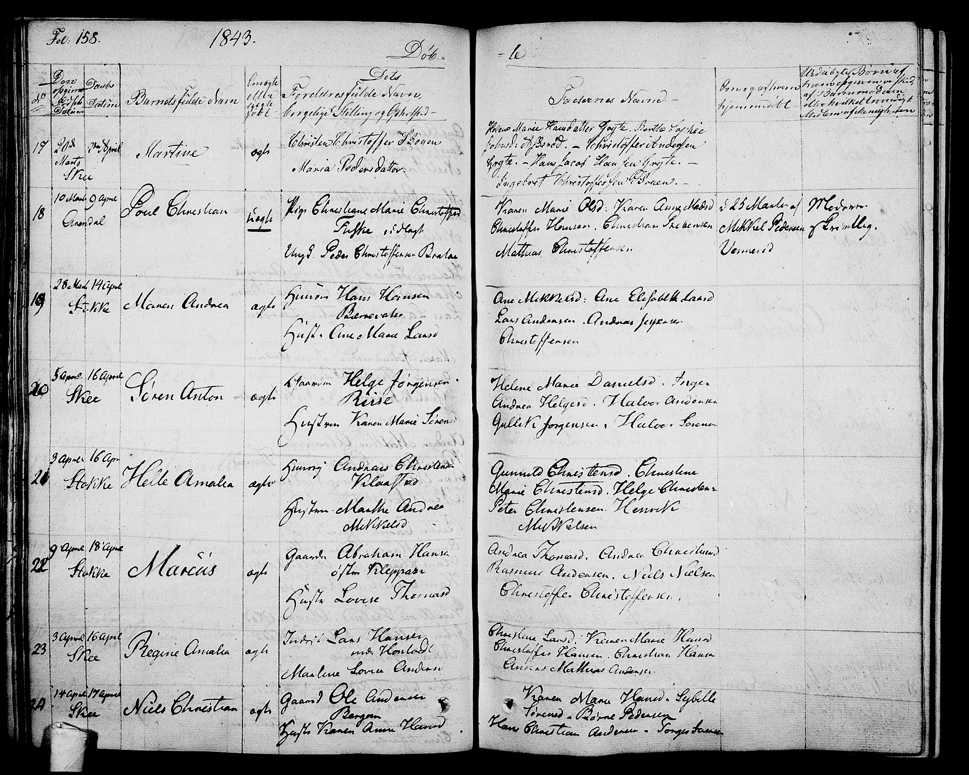 Stokke kirkebøker, SAKO/A-320/F/Fa/L0006: Parish register (official) no. I 6, 1826-1843, p. 158
