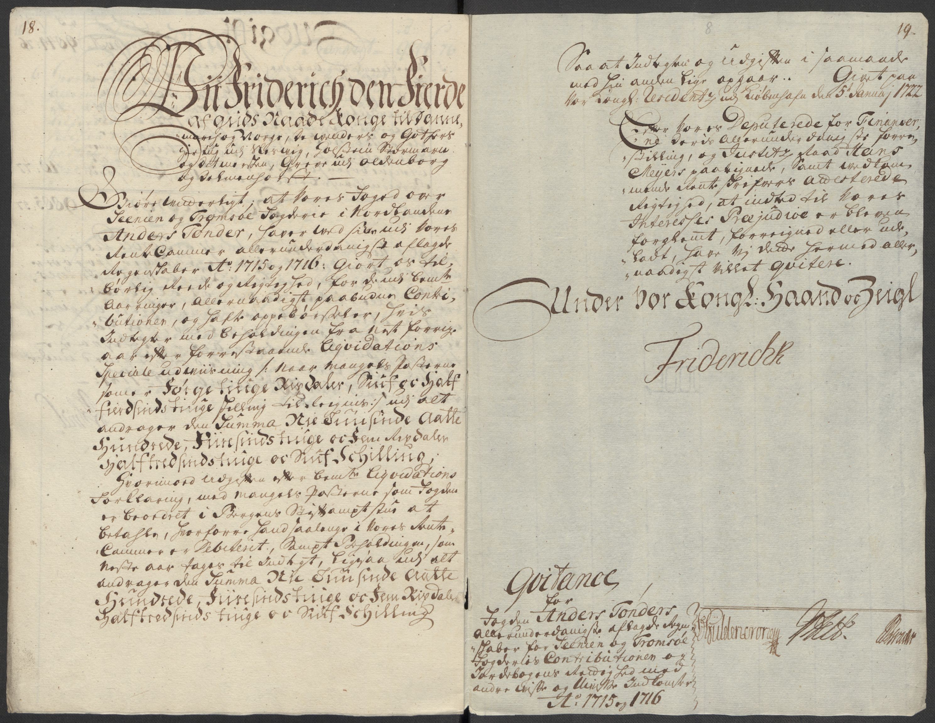 Rentekammeret inntil 1814, Reviderte regnskaper, Fogderegnskap, AV/RA-EA-4092/R68/L4761: Fogderegnskap Senja og Troms, 1715, p. 24