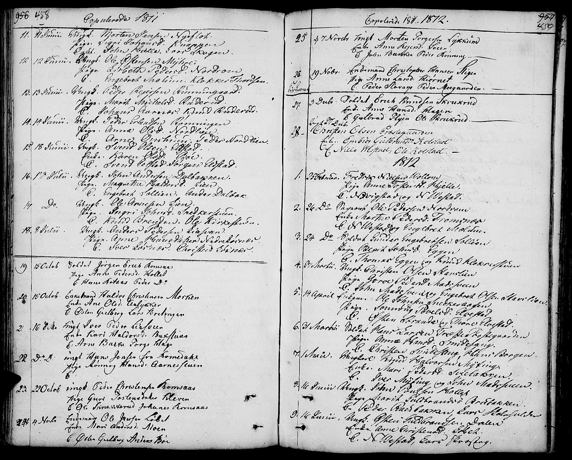 Ringebu prestekontor, AV/SAH-PREST-082/H/Ha/Haa/L0003: Parish register (official) no. 3, 1781-1820, p. 458-459