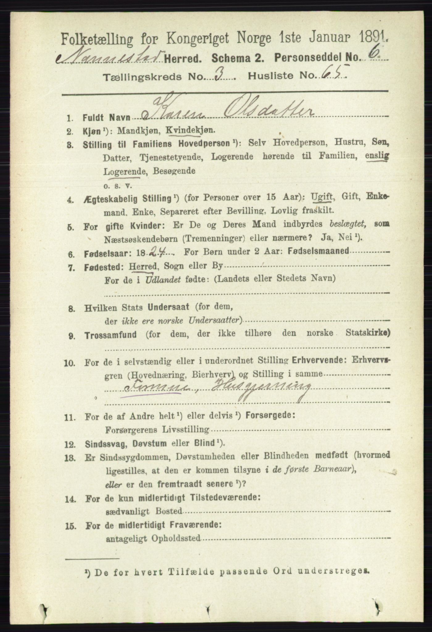 RA, 1891 census for 0238 Nannestad, 1891, p. 1841